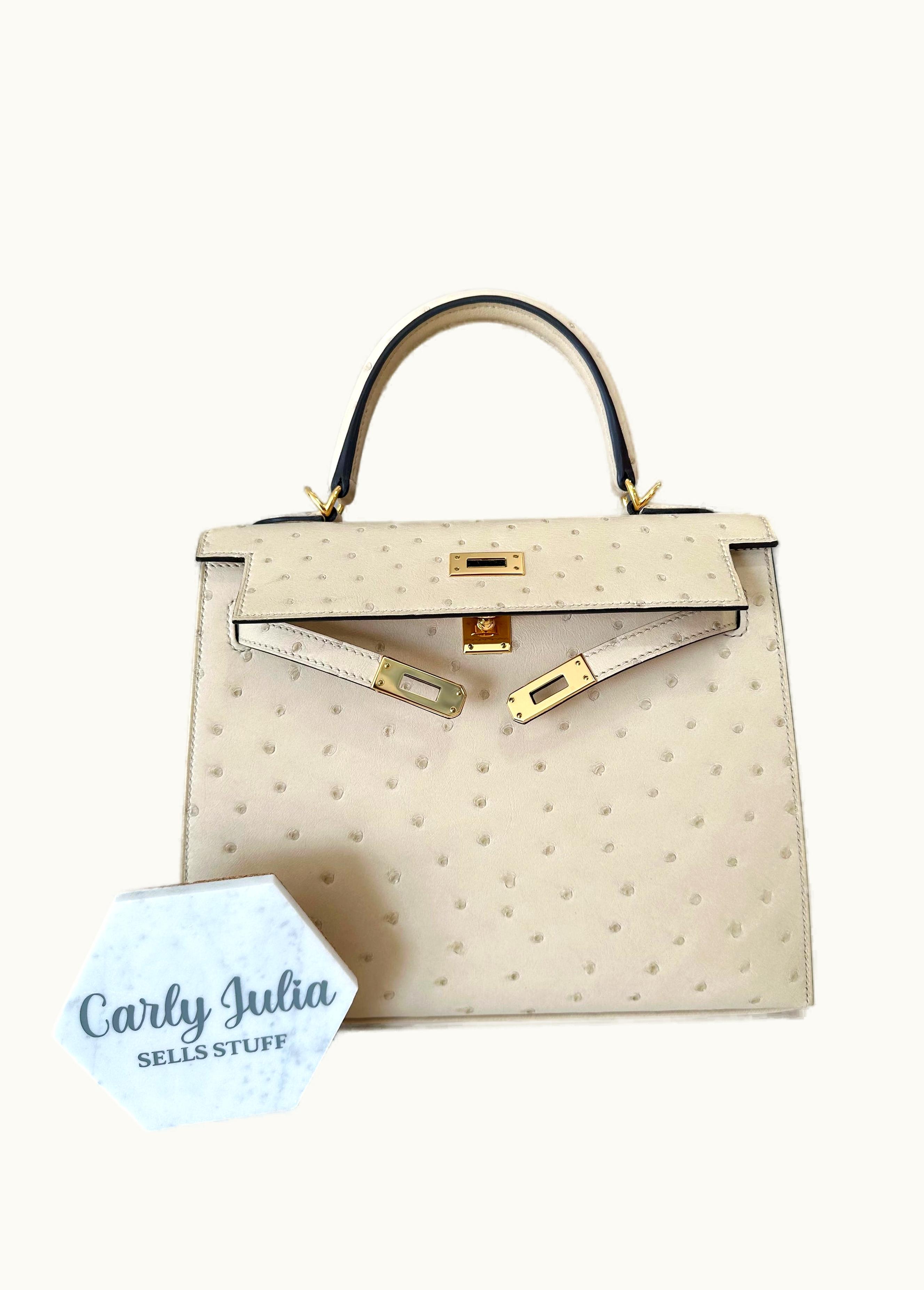 Hermès Hermès Kelly 35cm - Parchemin - Swift - Sellier - Gold (GHW)