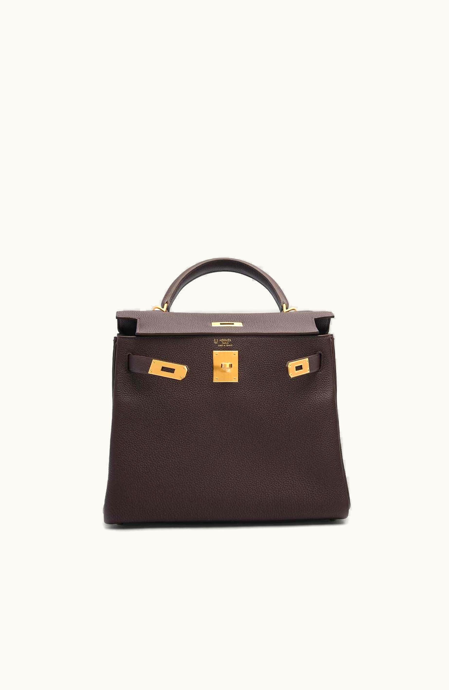 Hermès Hermès Kelly 35cm - Toffee - Epsom - Retourne - Gold (GHW)