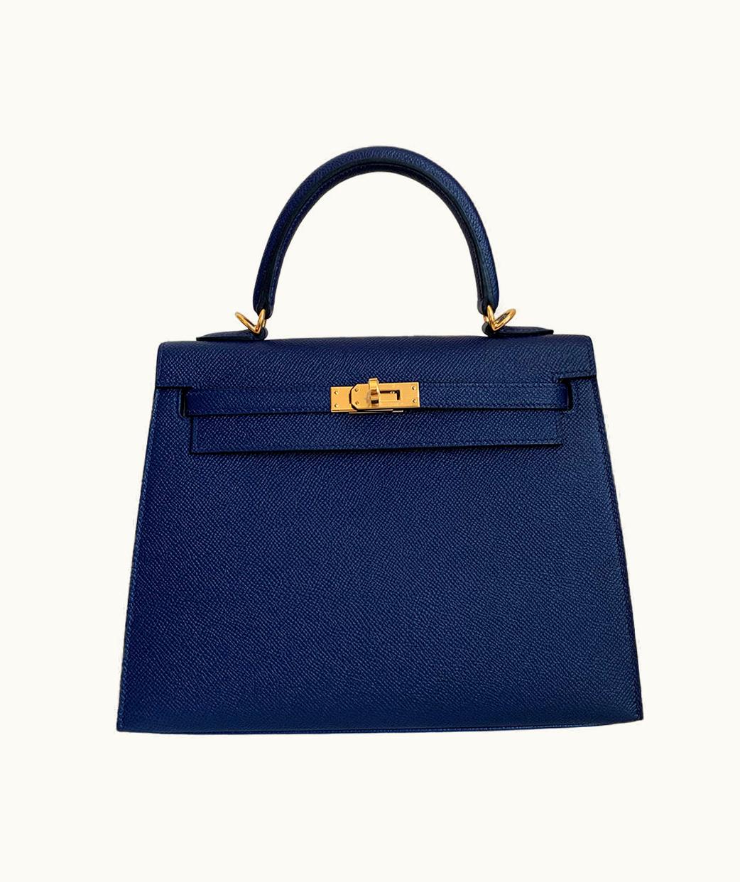 Hermès Hermès Kelly 40cm - Bleu Nuit - Swift - Sellier - Gold (GHW)