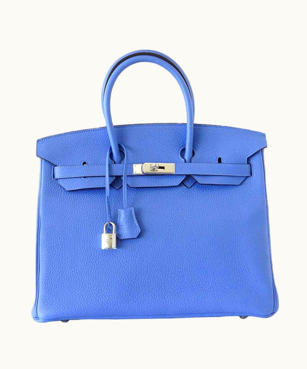 Hermès Hermès Kelly 40cm - Bleu Paradis - Togo - Sellier - Palladium (PHW)