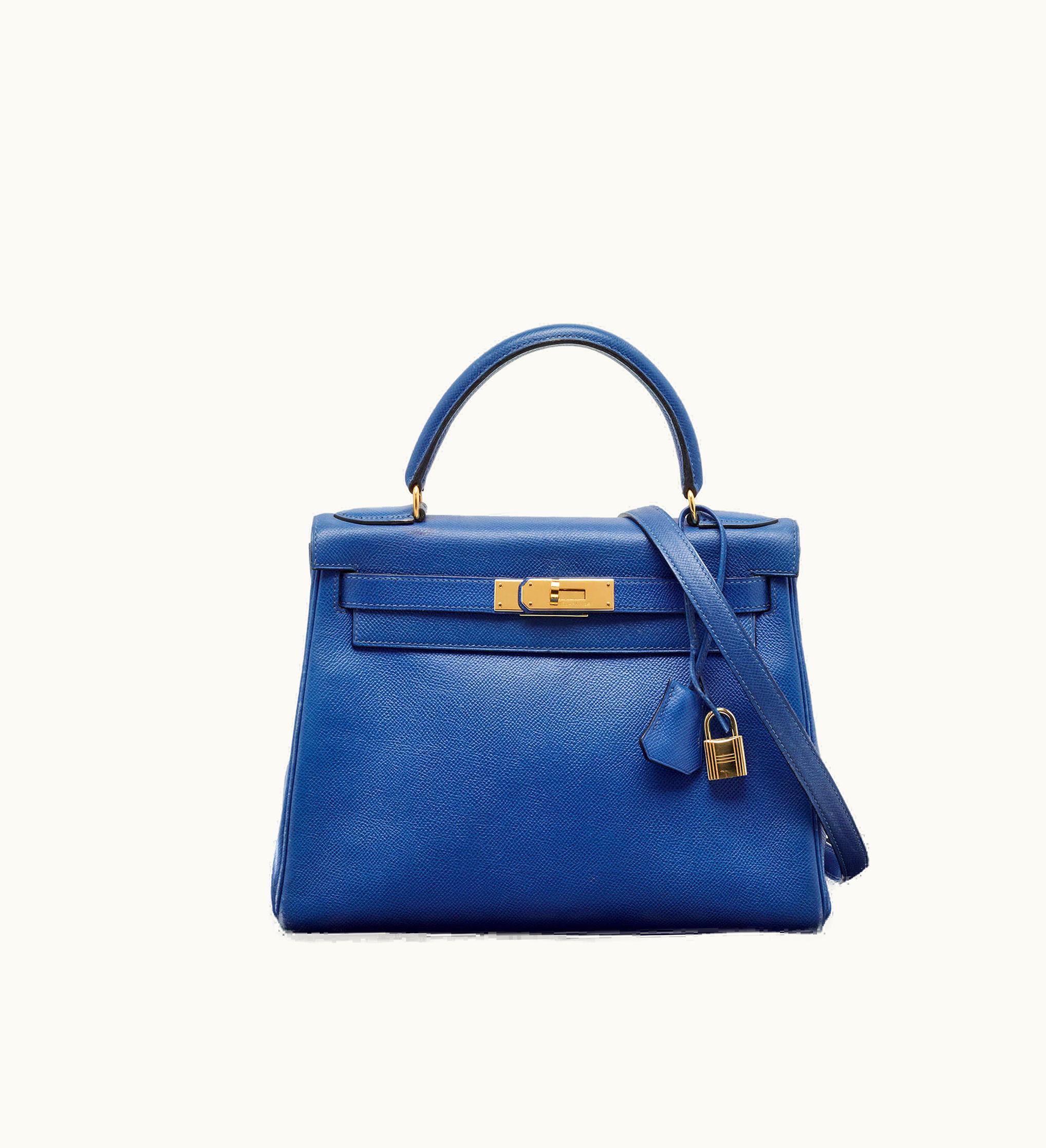 Hermès Hermès Kelly 40cm - Bleu Jean - Swift - Retourne - Palladium (PHW)