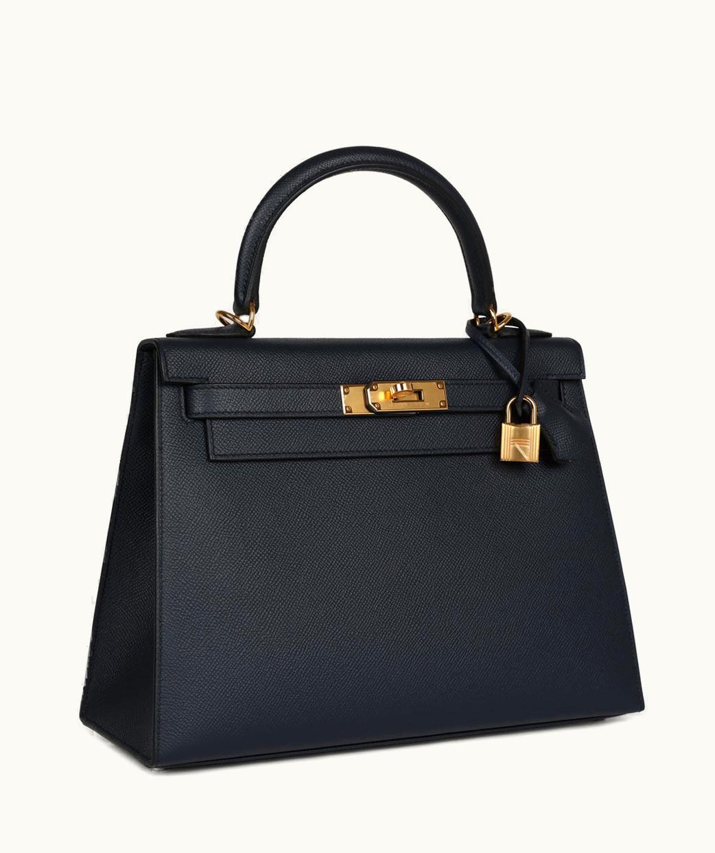 Hermès Hermès Kelly 40cm - Bleu Indigo - Clemence - Sellier - Gold (GHW)