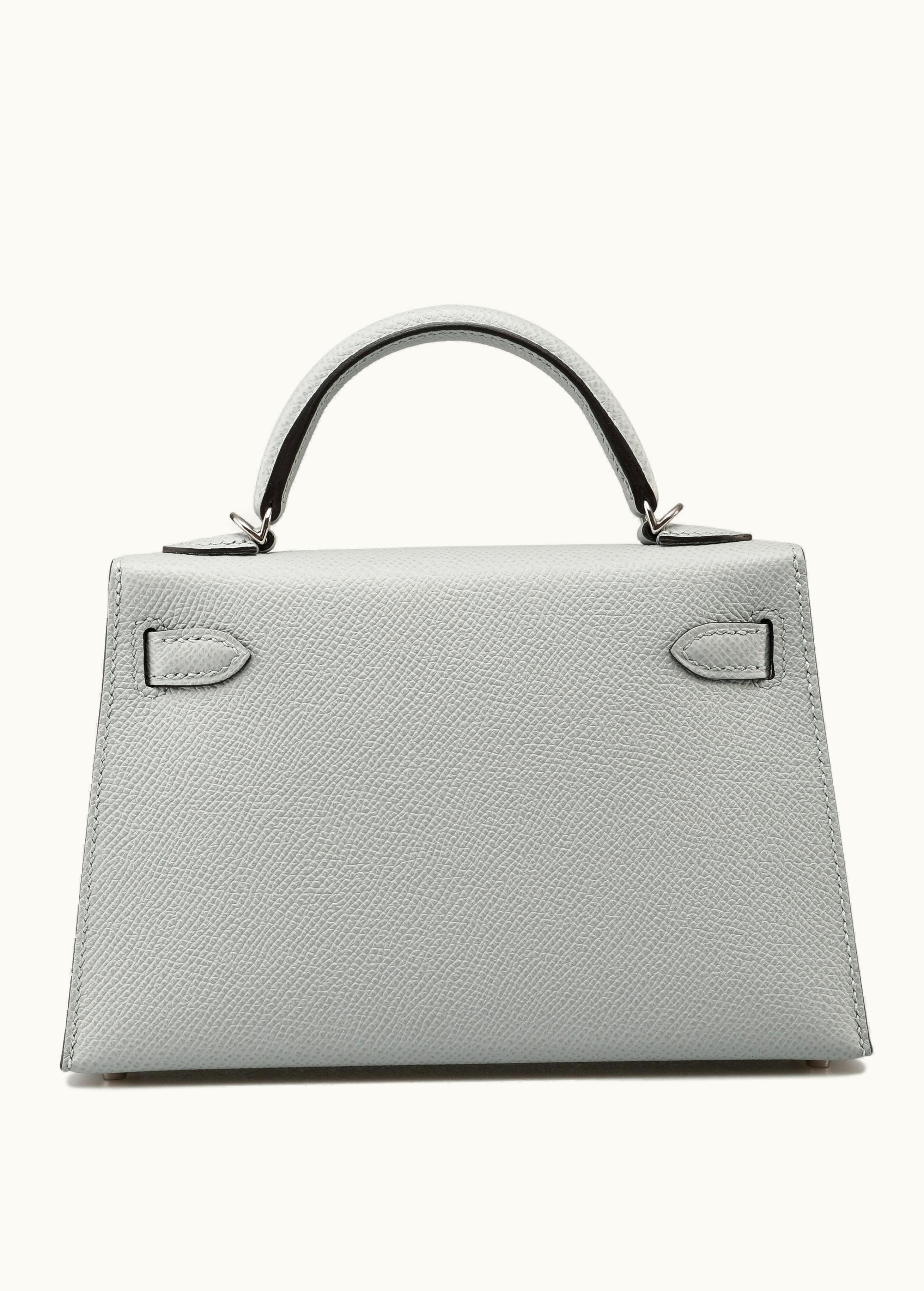 Hermès Hermès Kelly 40cm - Bleu Glacier - Swift - Sellier - Palladium (PHW)