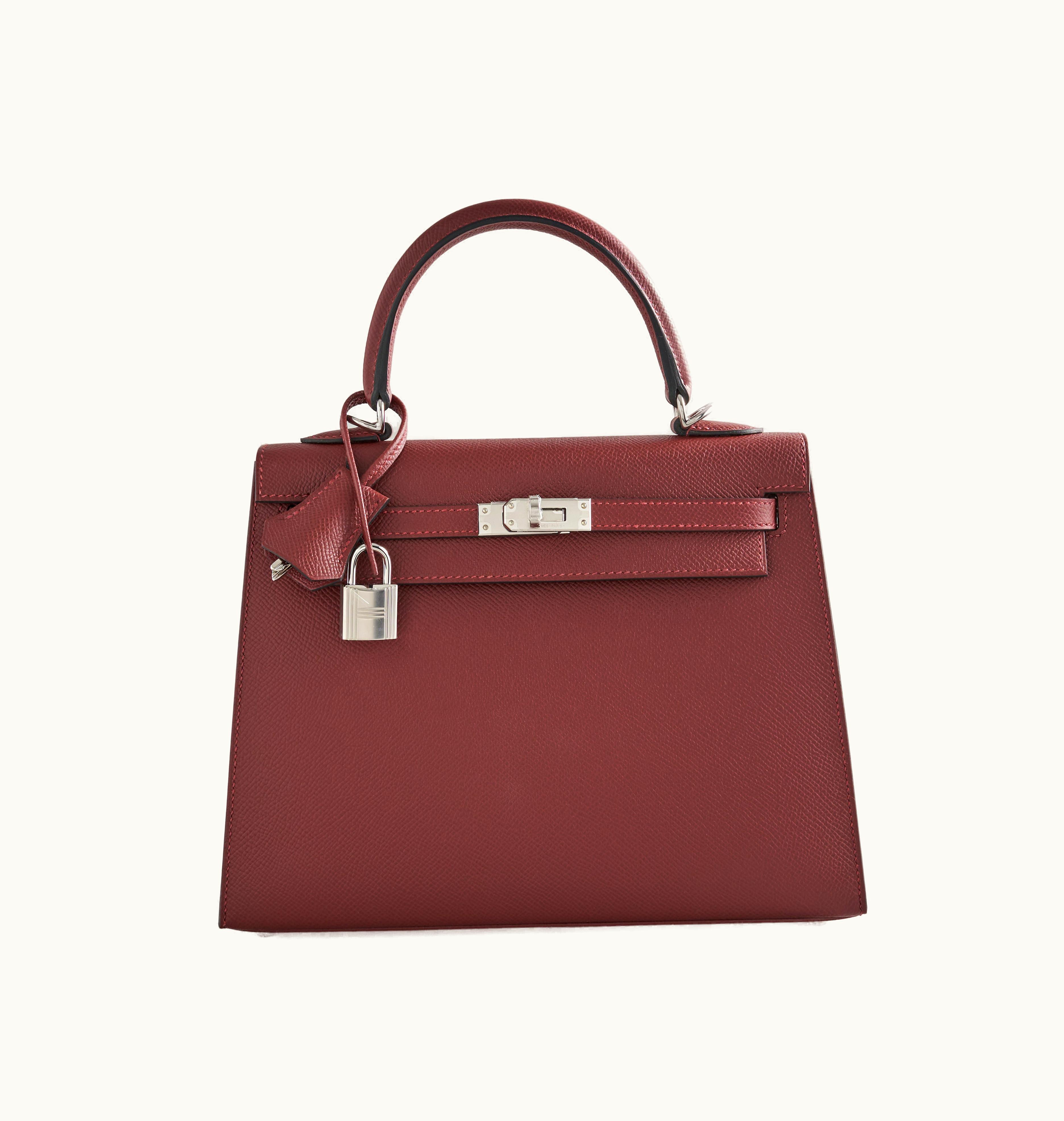 Hermès Hermès Kelly 40cm - Rouge H - Epsom - Retourne - Palladium (PHW)