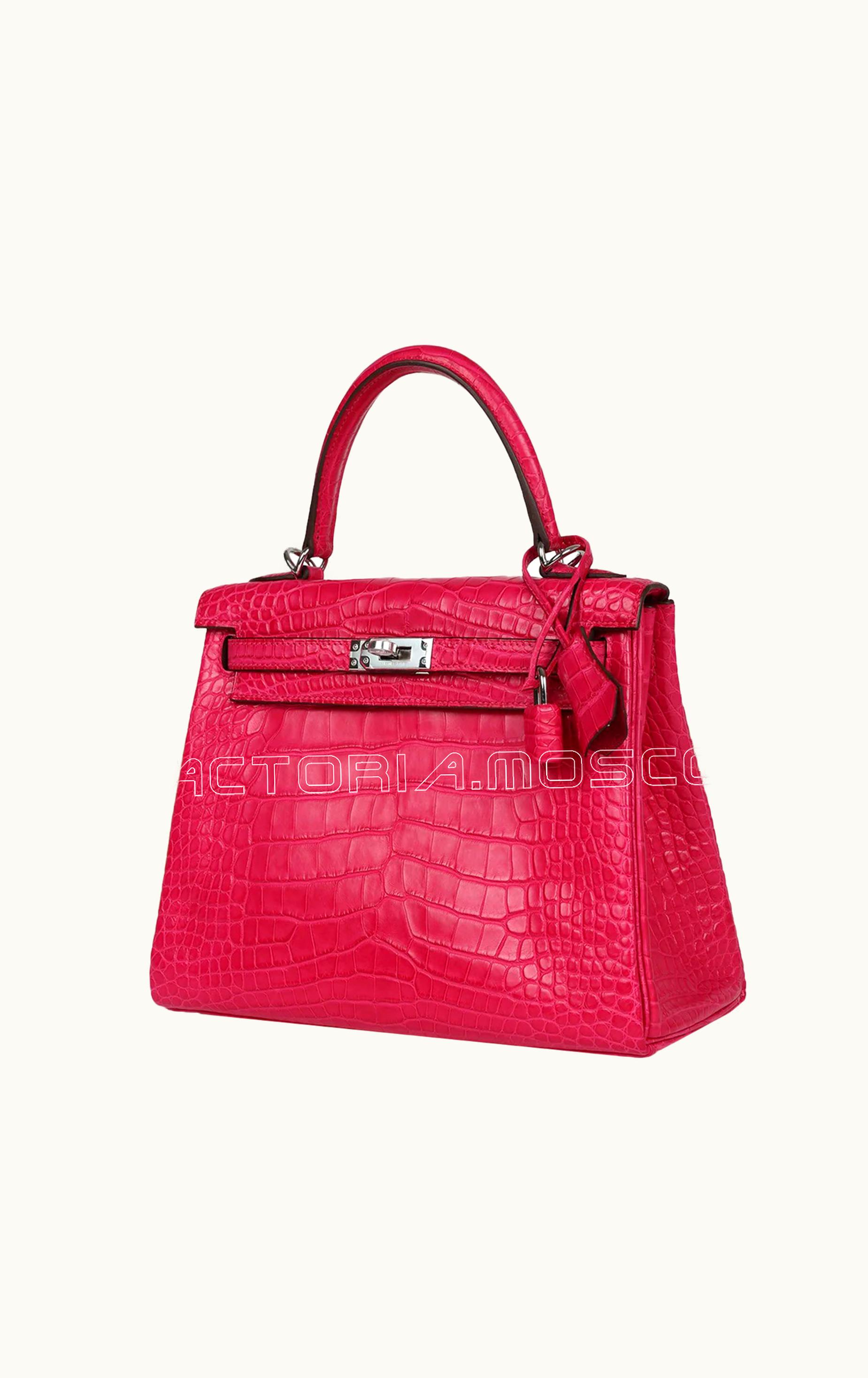 Hermès Hermès Kelly 40cm - Framboise - Clemence - Retourne - Palladium (PHW)