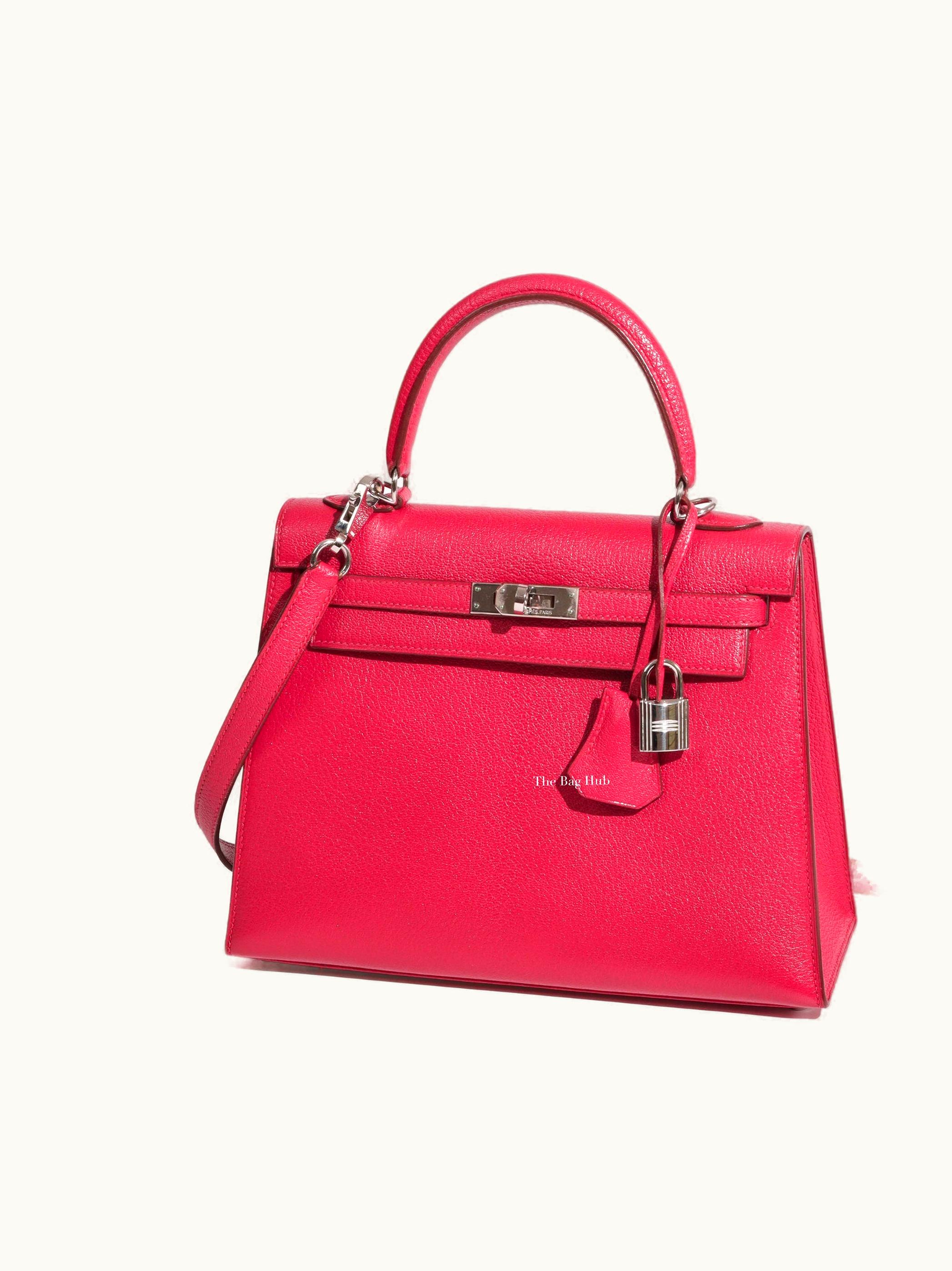 Hermès Hermès Kelly 40cm - Framboise - Clemence - Sellier - Palladium (PHW)