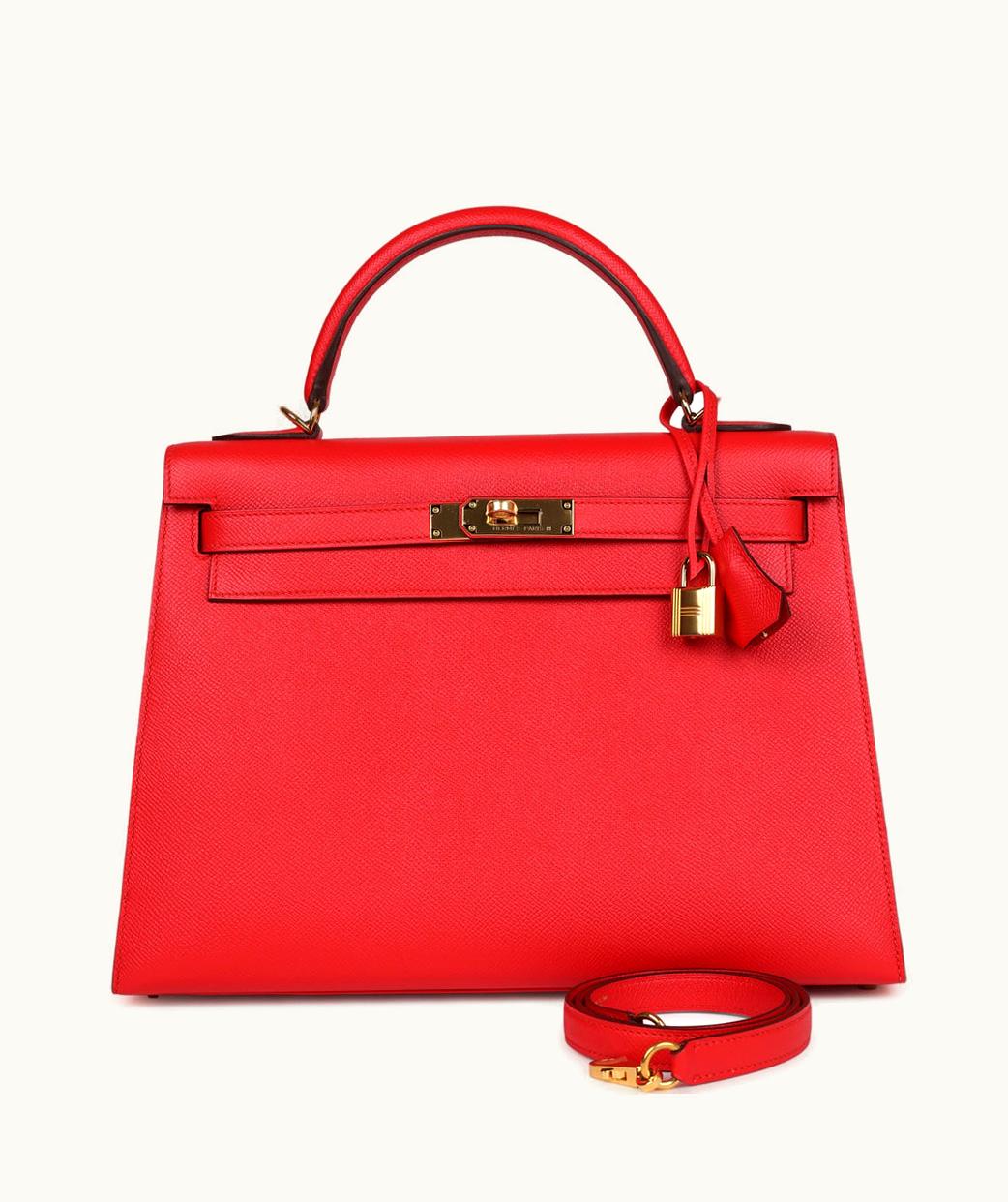 Hermès Hermès Kelly 40cm - Rouge Tomate - Togo - Sellier - Gold (GHW)