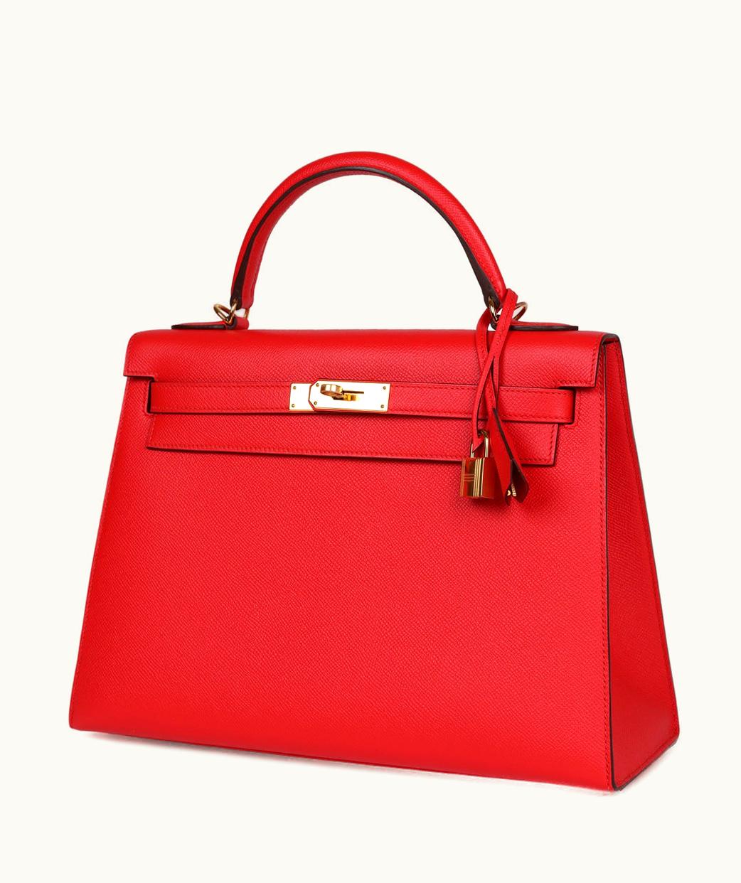 Hermès Hermès Kelly 40cm - Rouge Tomate - Epsom - Retourne - Gold (GHW)