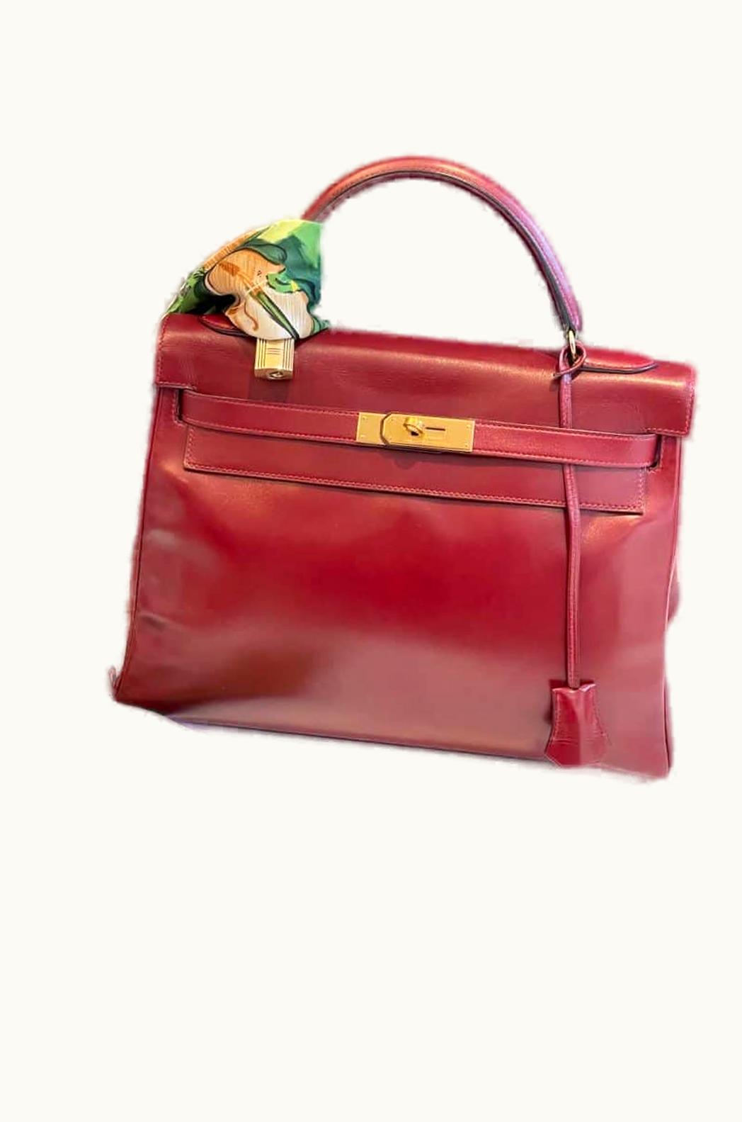 Hermès Hermès Kelly 40cm - Bordeaux - Epsom - Retourne - Gold (GHW)