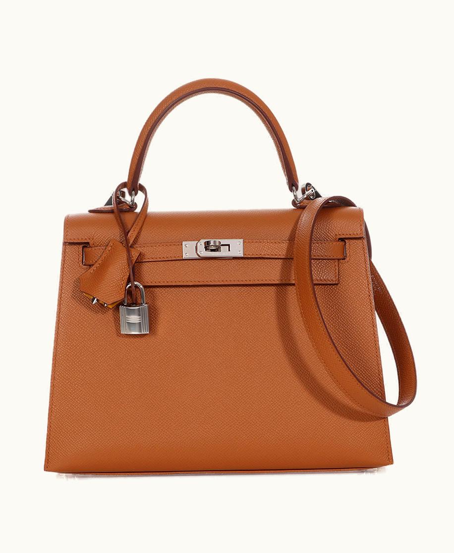 Hermès Hermès Kelly 40cm - Jaune Ambre - Swift - Sellier - Palladium (PHW)
