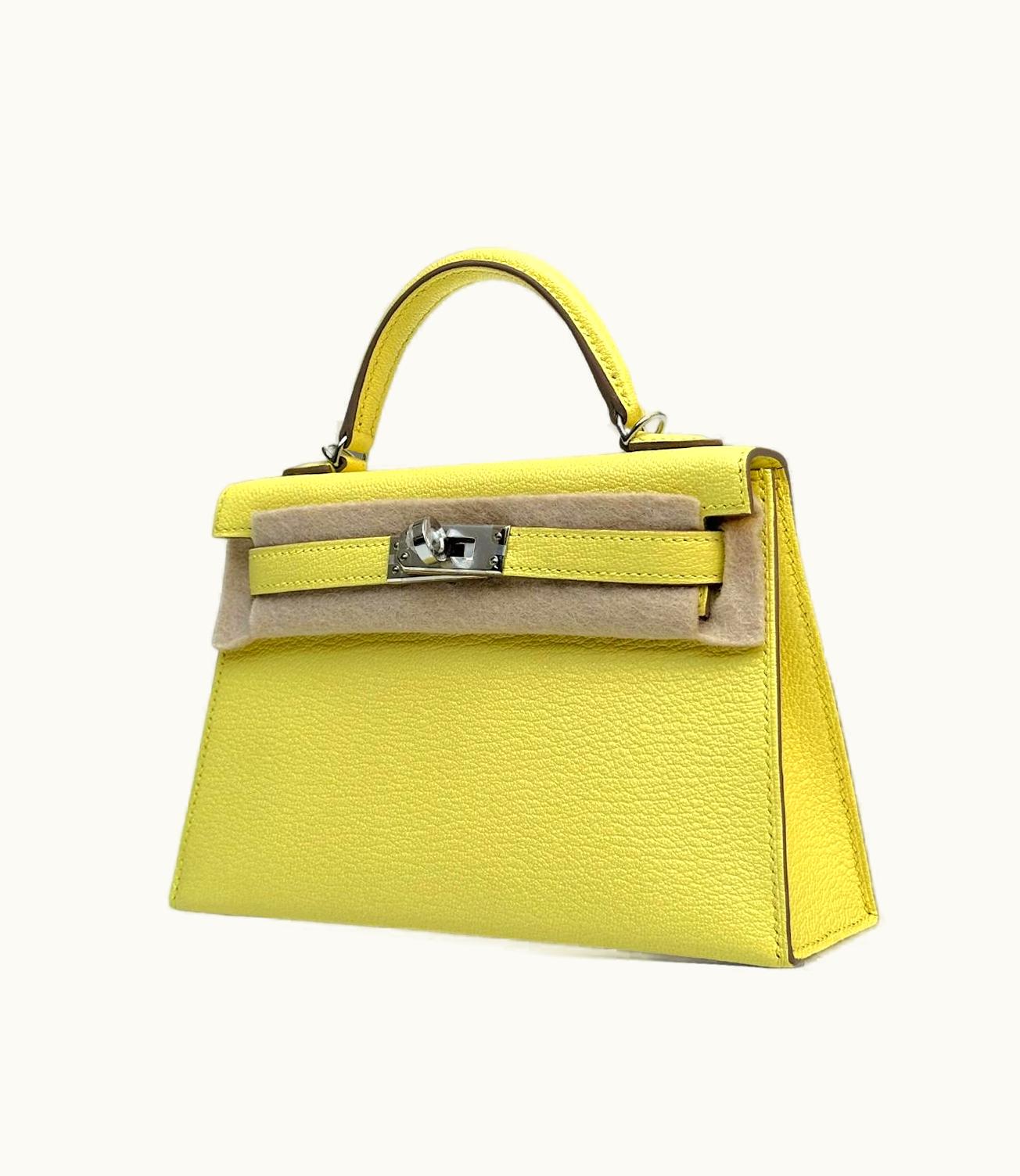 Hermès Hermès Kelly 40cm - Limoncello - Epsom - Sellier - Palladium (PHW)
