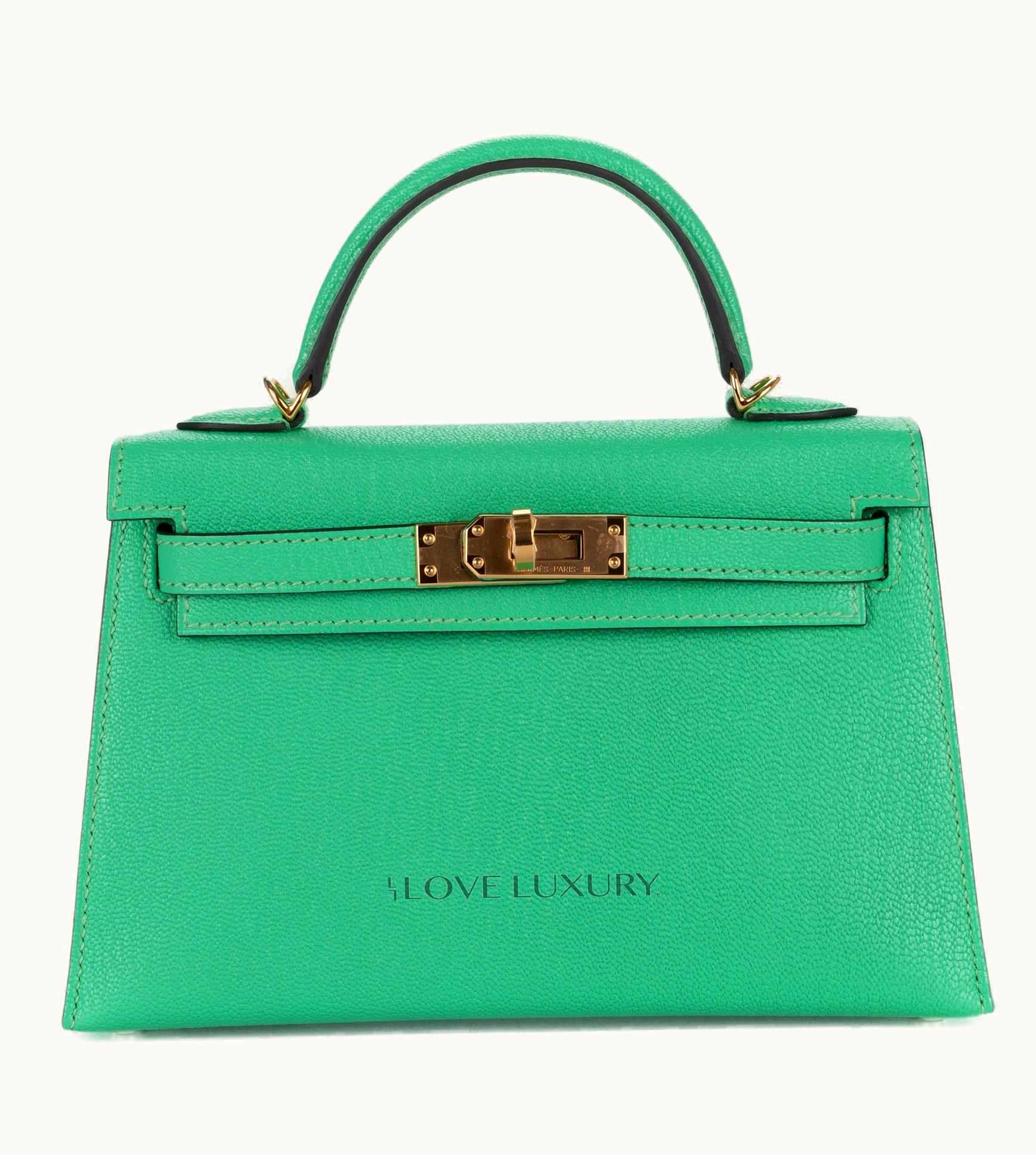 Hermès Kelly 40cm - Vert Comics - Swift - Sellier - Gold (GHW)