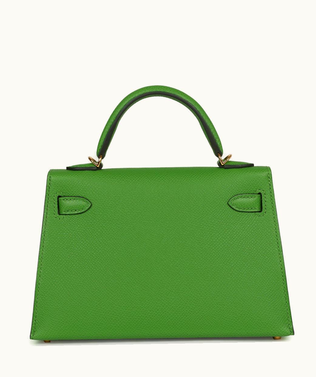 Hermès Kelly 40cm - Vert Yucca - Epsom - Retourne - Gold (GHW)