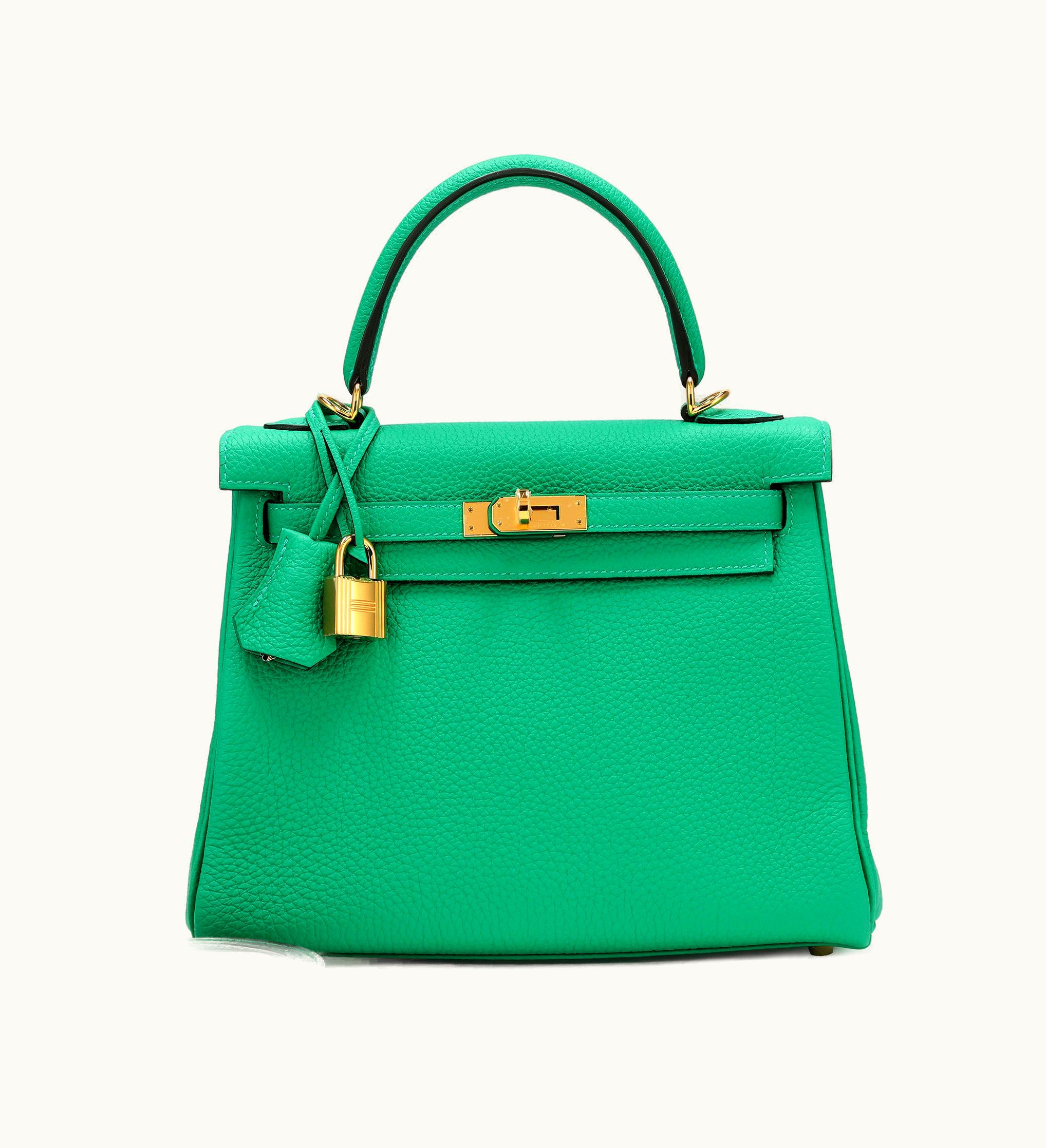 Hermès Kelly 40cm - Menthe - Swift - Retourne - Gold (GHW)