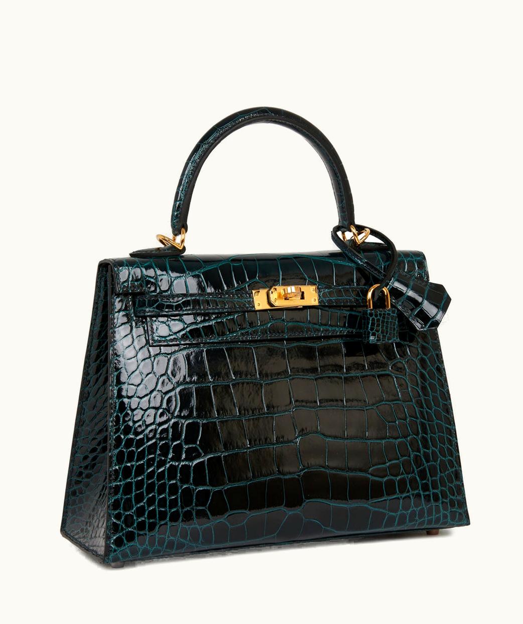 Hermès Kelly 40cm - Vert Rousseau - Togo - Sellier - Gold (GHW)
