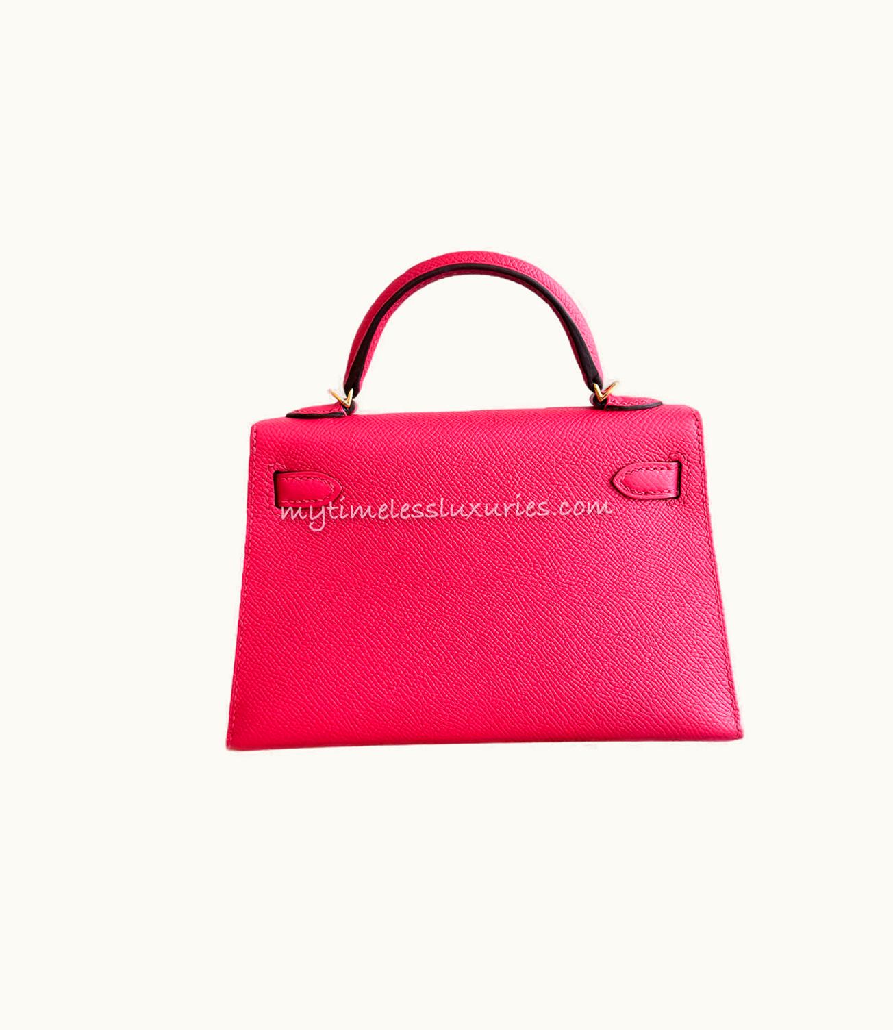 Hermès Kelly 40cm - Rose Extreme - Swift - Sellier - Gold (GHW)