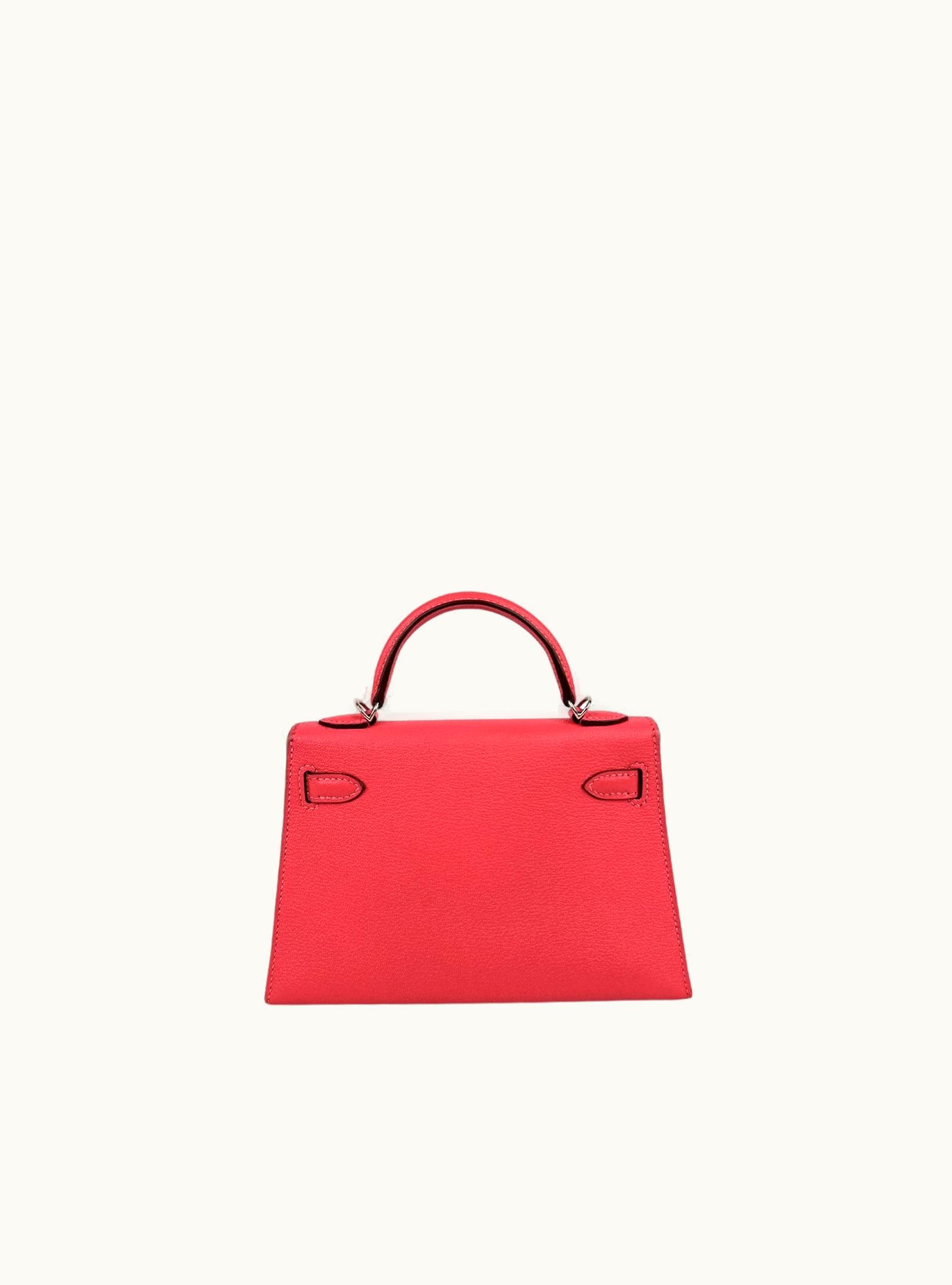 Hermès Kelly 40cm - Rose Lipstick - Togo - Retourne - Palladium (PHW)