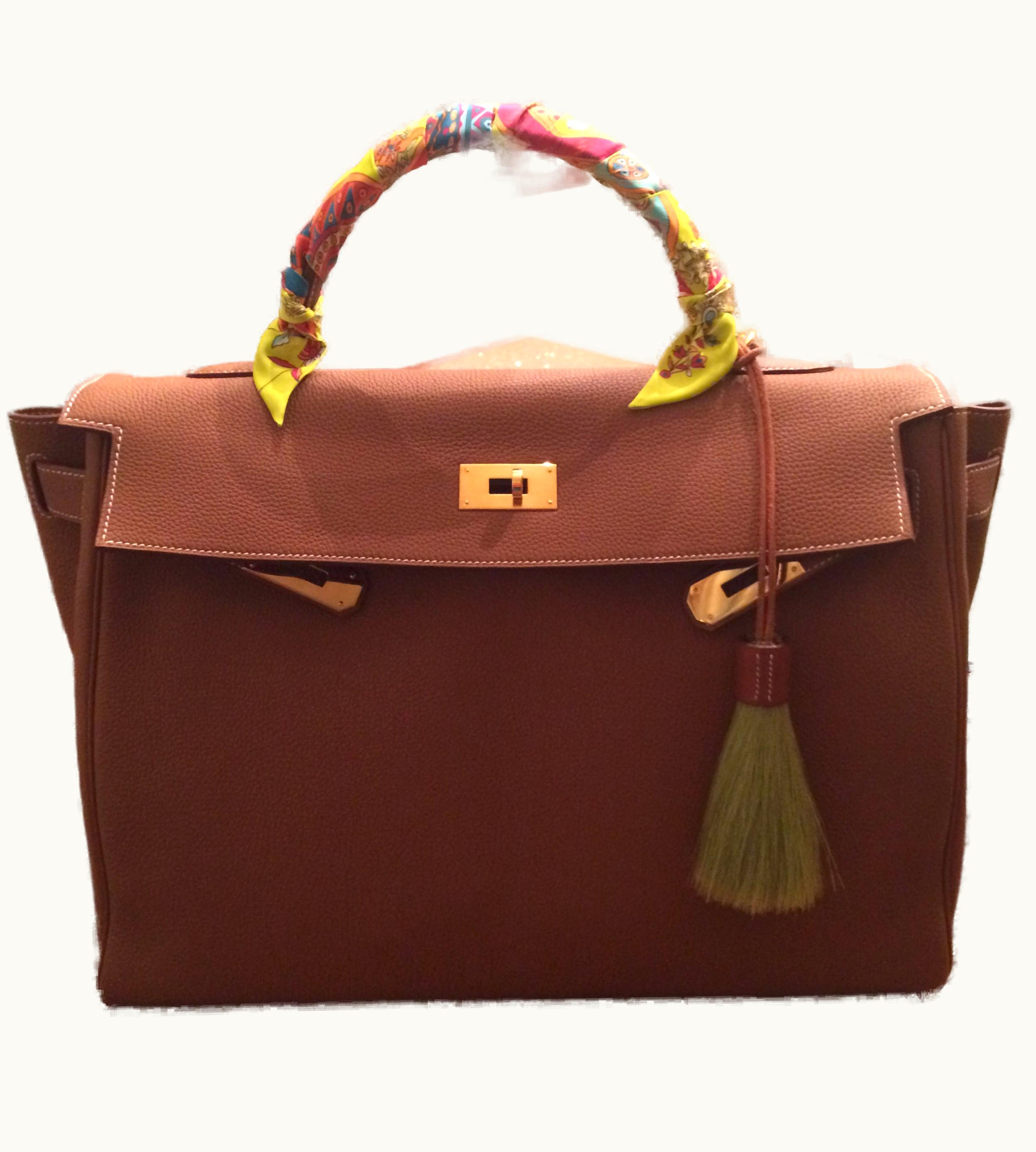 Hermès Kelly 40cm - Gold - Togo - Sellier - Gold (GHW)