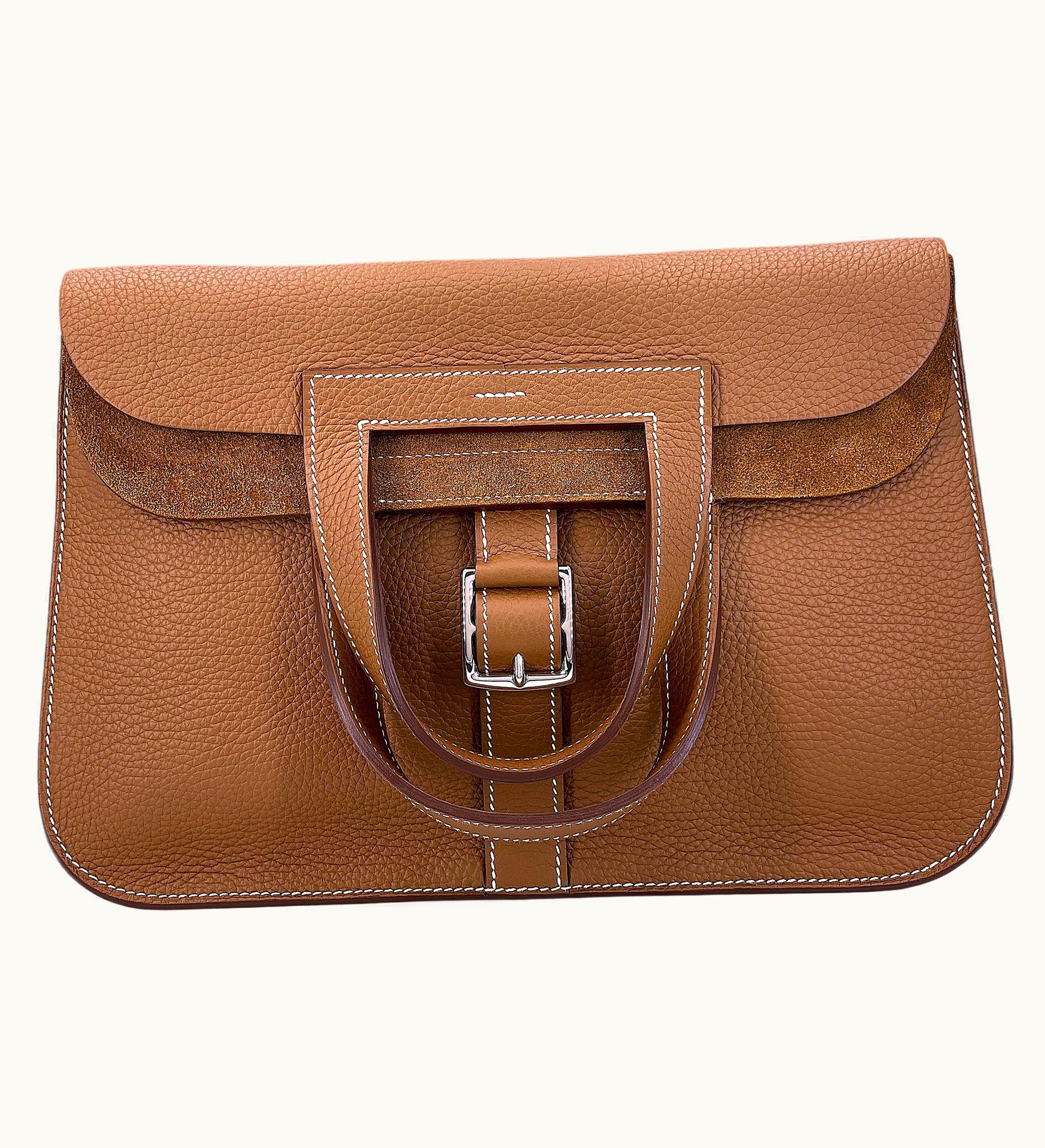 Hermès Kelly 40cm - Alezan - Clemence - Retourne - Gold (GHW)