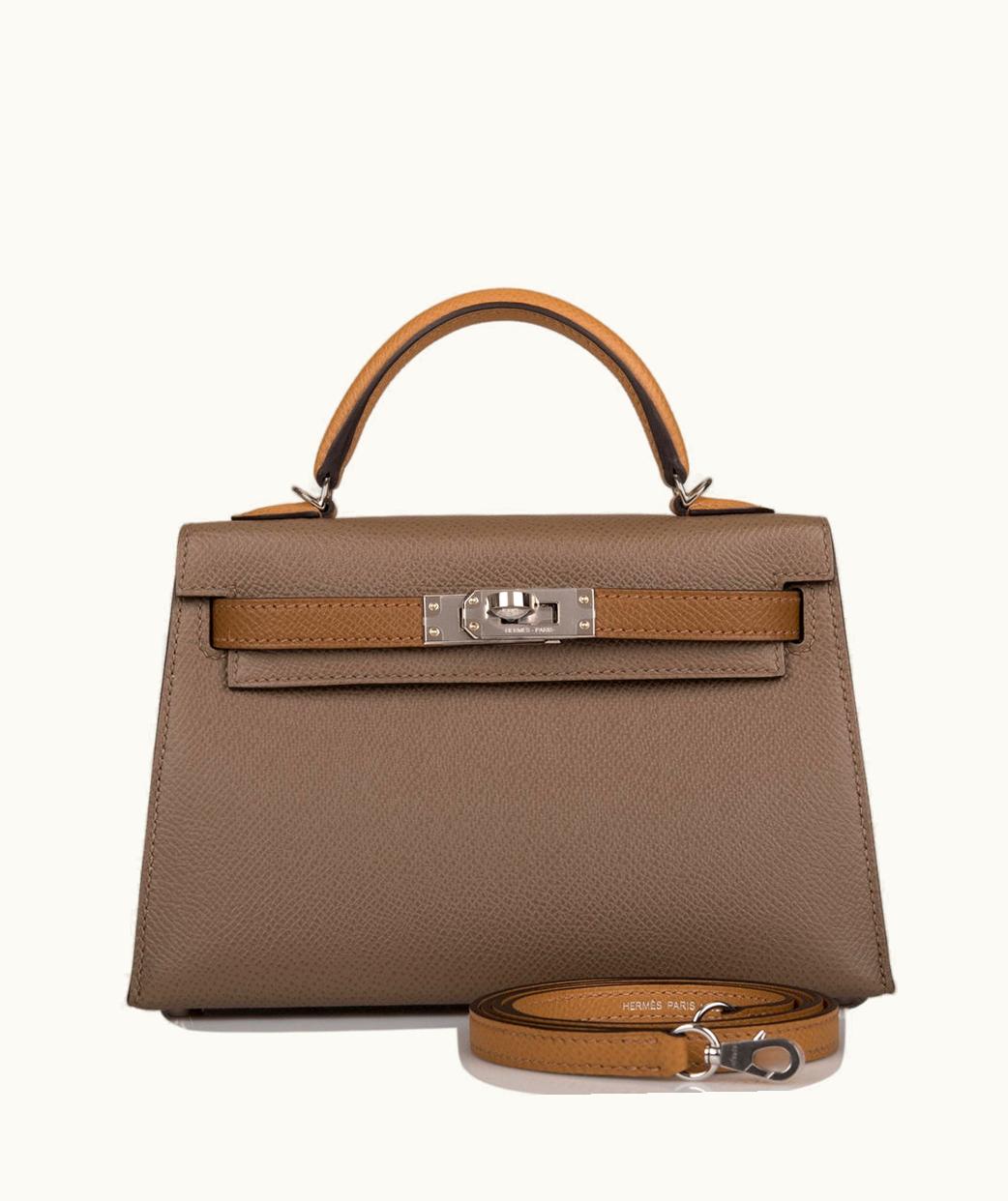 Hermès Kelly 40cm - Alezan - Swift - Sellier - Palladium (PHW)