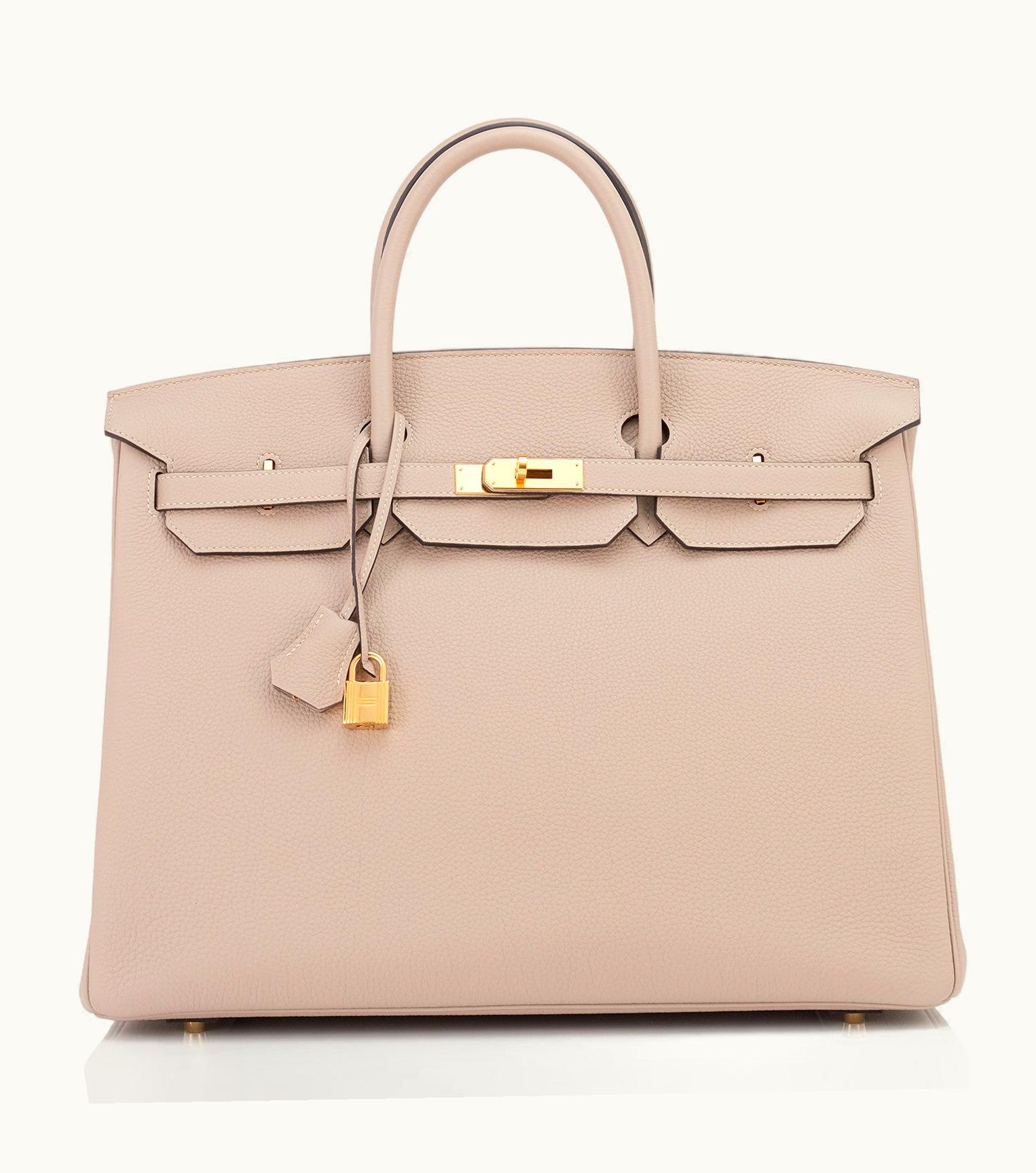 Hermès Kelly 40cm - Gris Tourterelle - Togo - Retourne - Gold (GHW)