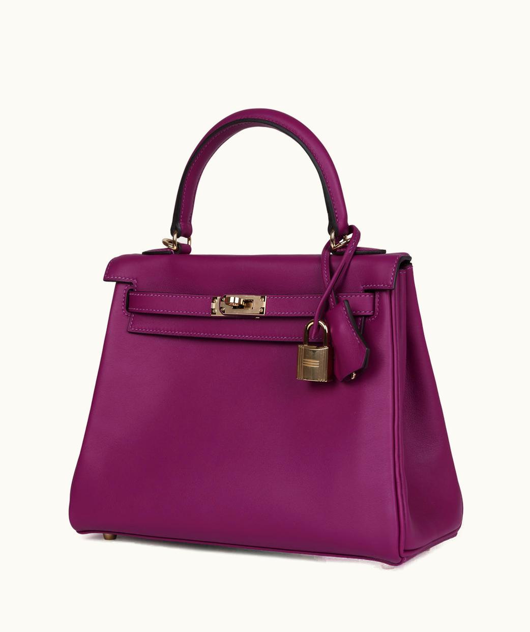 Hermès Kelly 40cm - Anemone - Clemence - Retourne - Gold (GHW)