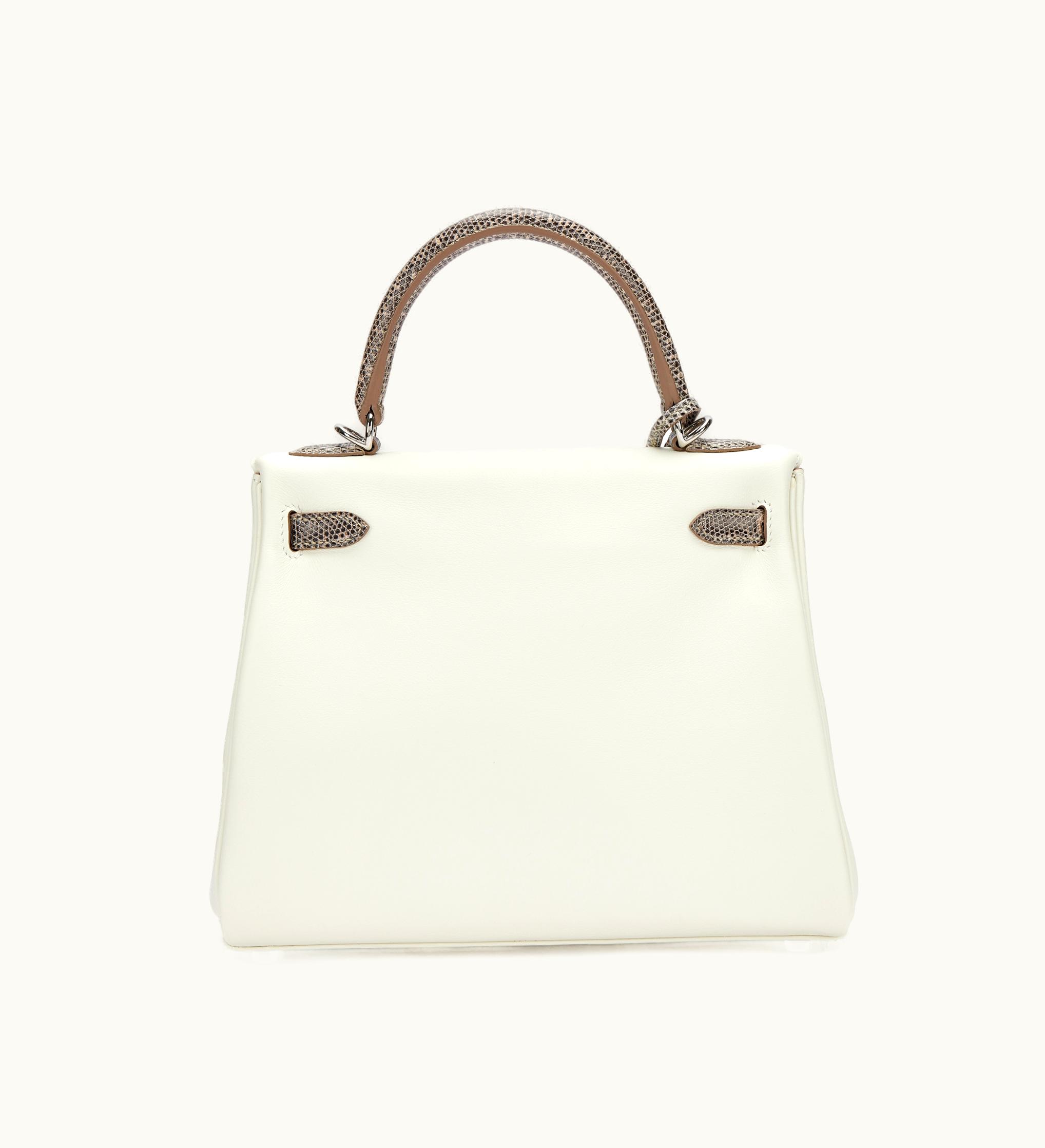 Hermès Kelly 40cm - Nata - Togo - Retourne - Palladium (PHW)