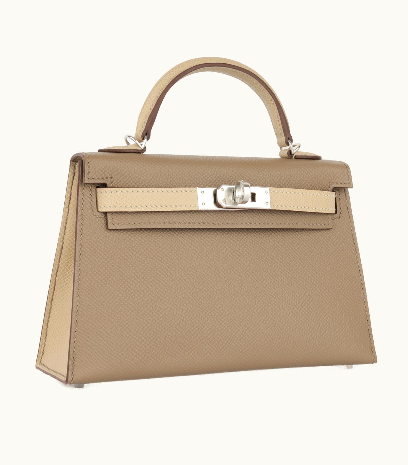 Hermès Kelly 40cm - Trench - Epsom - Sellier - Palladium (PHW)