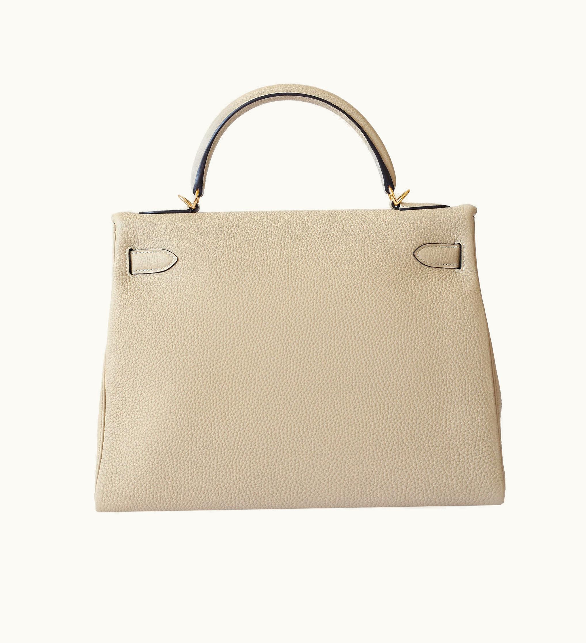Hermès Kelly 40cm - Trench - Swift - Retourne - Gold (GHW)