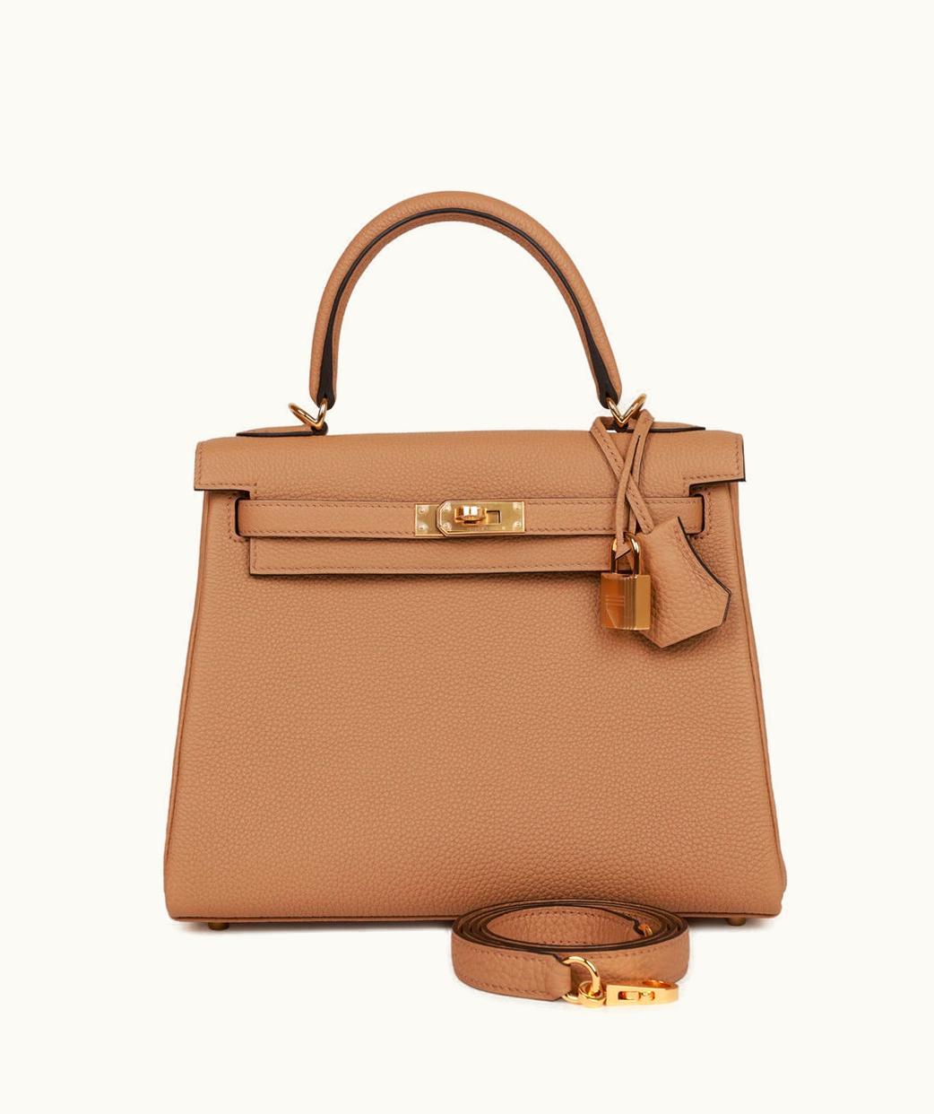 Hermès Kelly 40cm - Chai - Togo - Retourne - Gold (GHW)