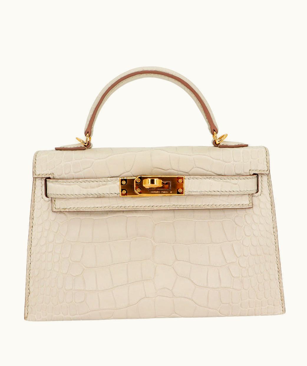 Hermès Kelly 40cm - Beton - Swift - Sellier - Gold (GHW)