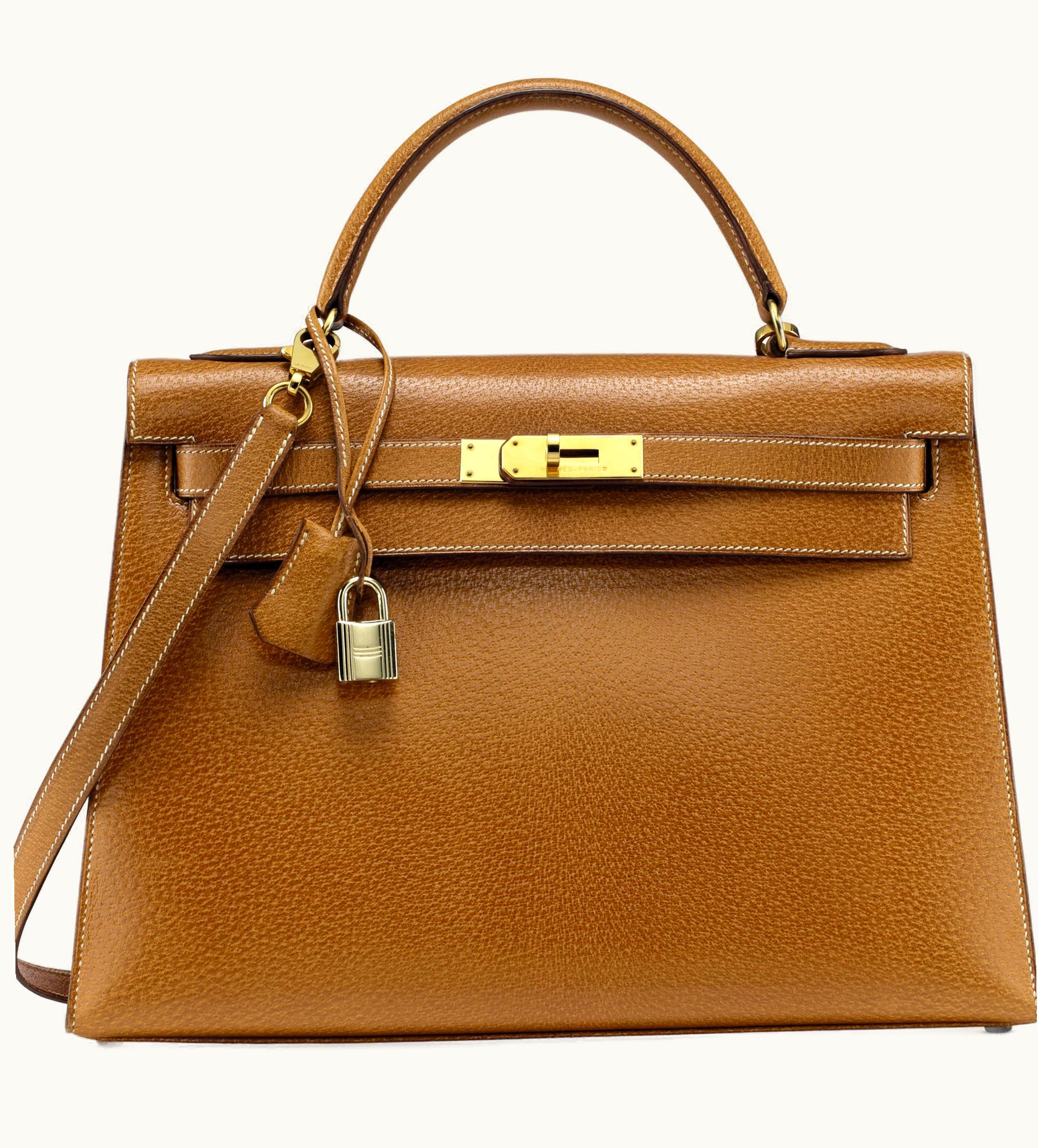 Hermès Kelly 40cm - Tabac Camel - Epsom - Retourne - Gold (GHW)