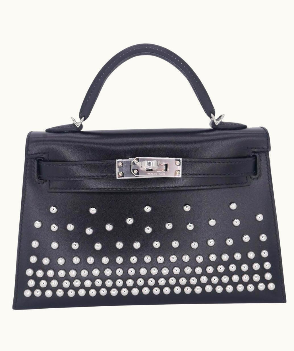 Hermès Kelly 40cm - Black - Clemence - Sellier - Palladium (PHW)