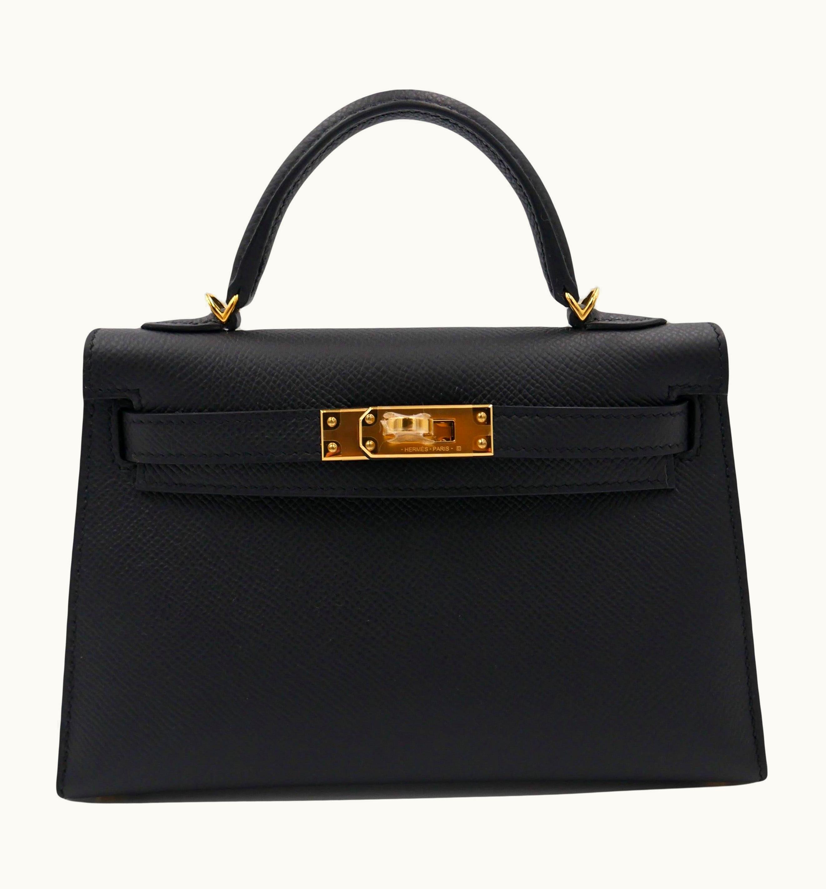 Hermès Kelly 40cm - Black - Swift - Sellier - Gold (GHW)