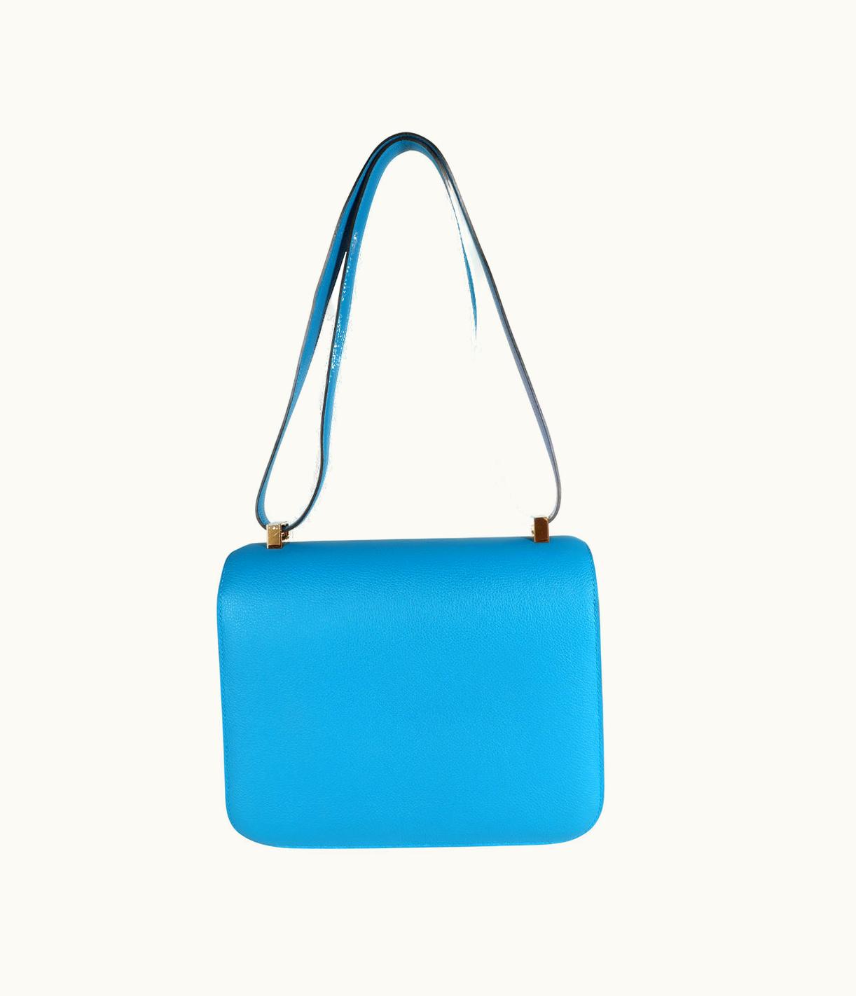 Hermès Constance Micro 14 - Bleu Zanzibar - Swift - Gold (GHW)