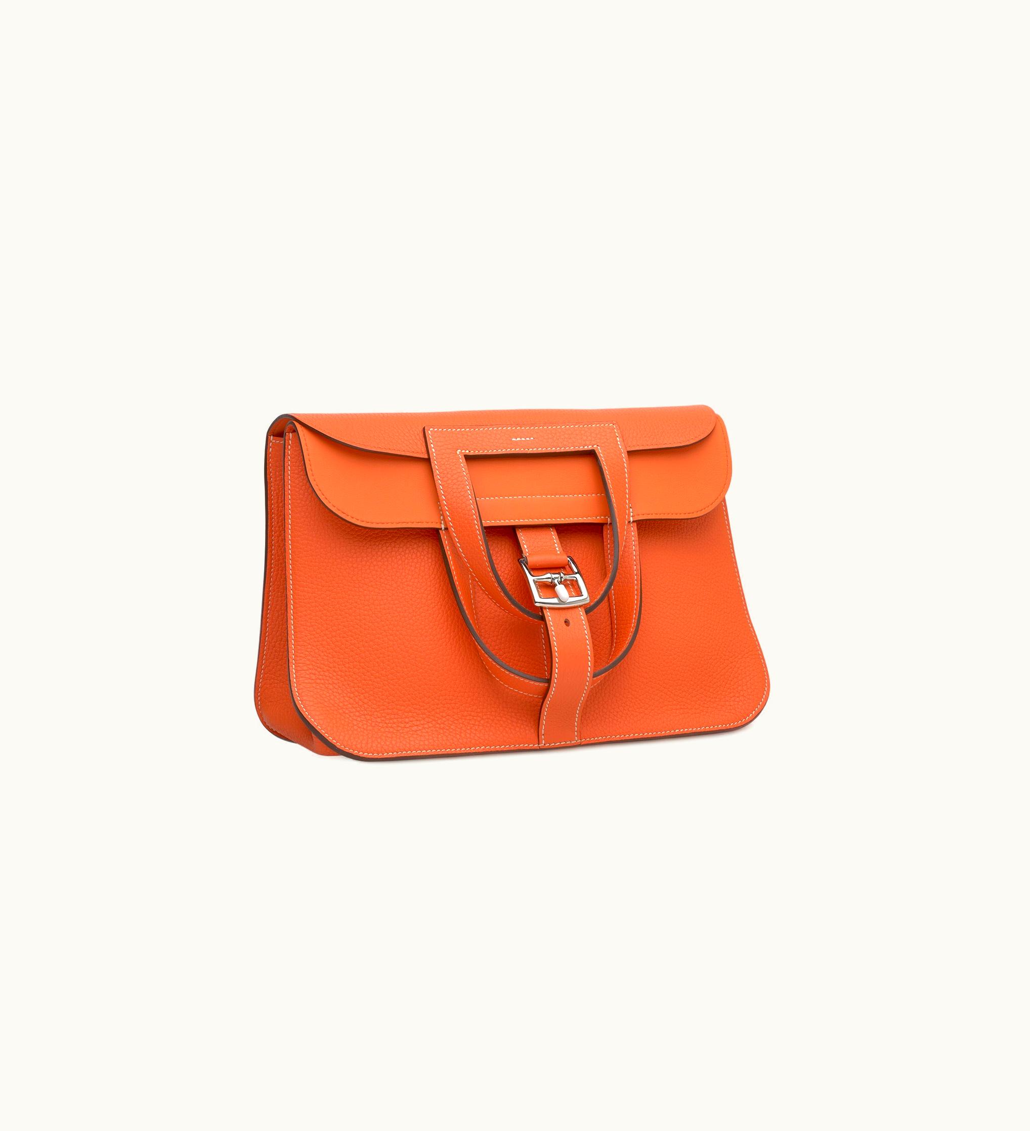Hermès Constance Micro 14 - Orange Poppy - Epsom - Palladium (PHW)