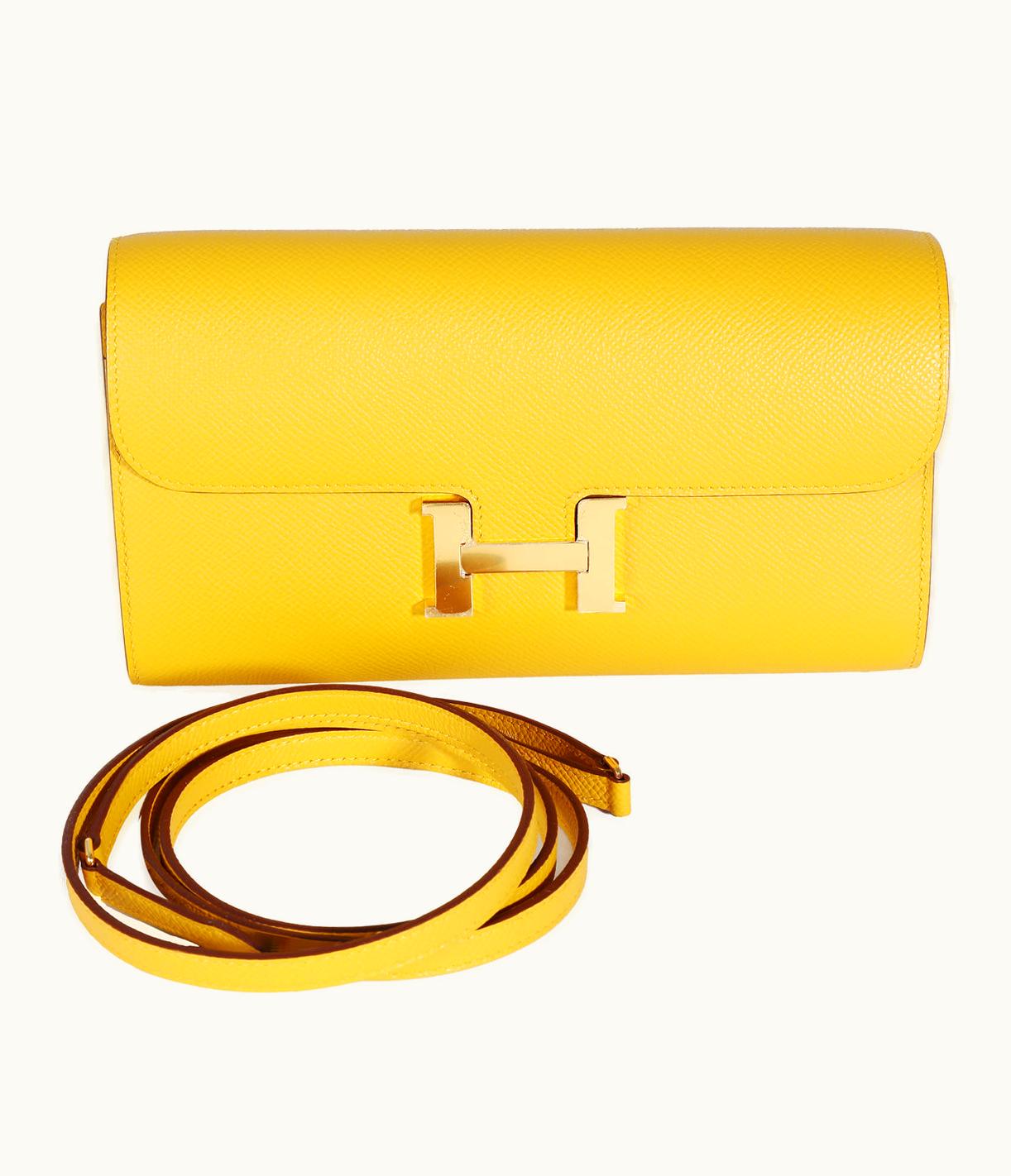 Hermès Constance Micro 14 - Jaune Ambre - Epsom - Gold (GHW)