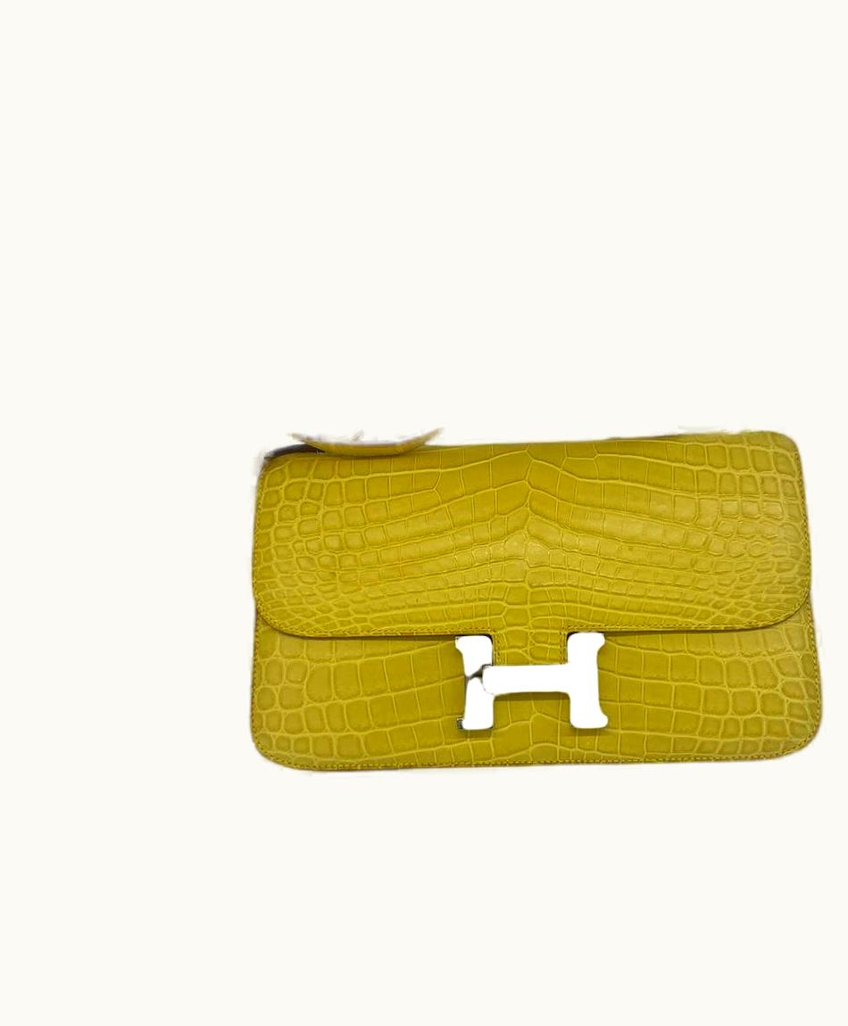 Hermès Constance Micro 14 - Mimosa - Epsom - Palladium (PHW)