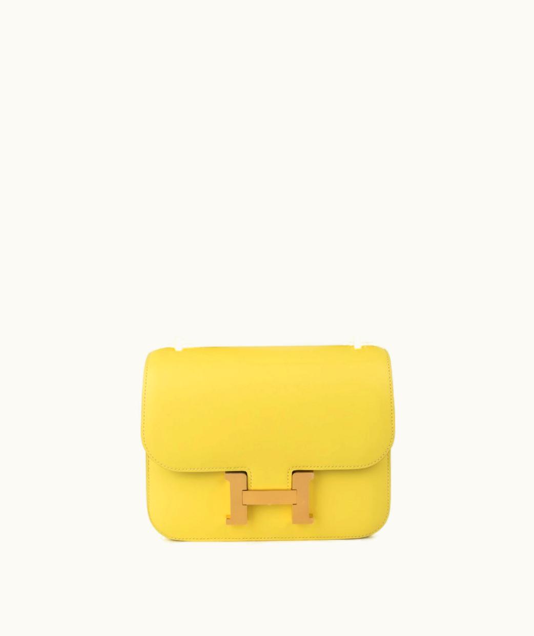 Hermès Constance Micro 14 - Lime - Epsom - Gold (GHW)