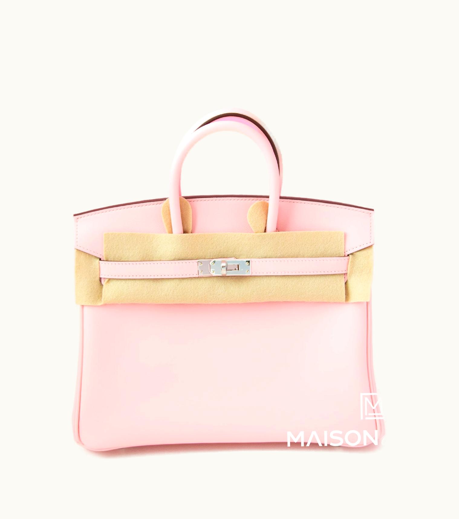 Hermès Constance Micro 14 - Rose Sakura - Epsom - Palladium (PHW)