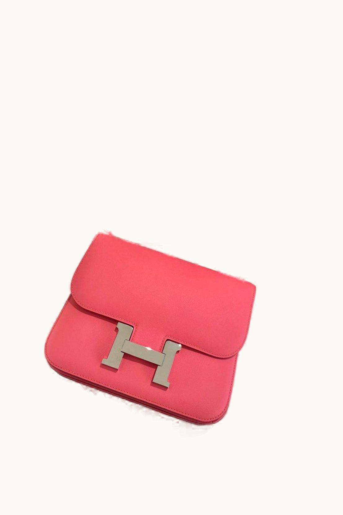 Hermès Constance Micro 14 - Rose Azalee - Epsom - Palladium (PHW)