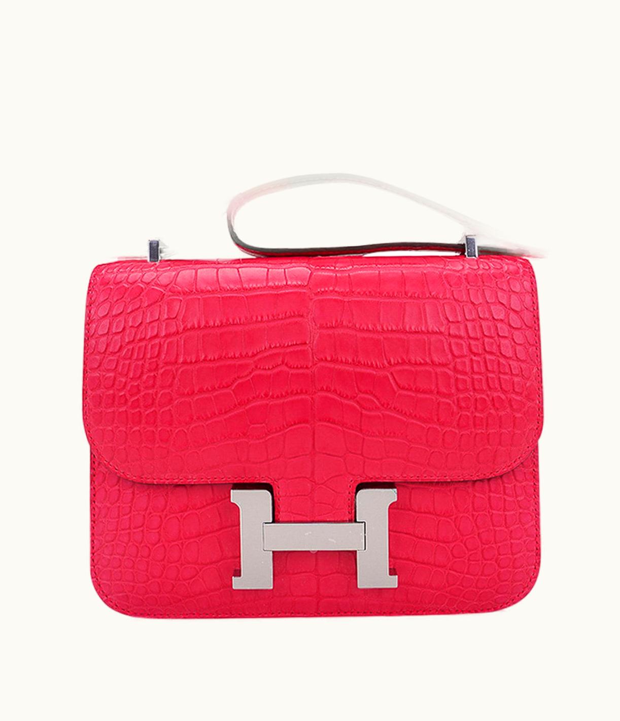 Hermès Constance Micro 14 - Rose Extreme - Swift - Palladium (PHW)