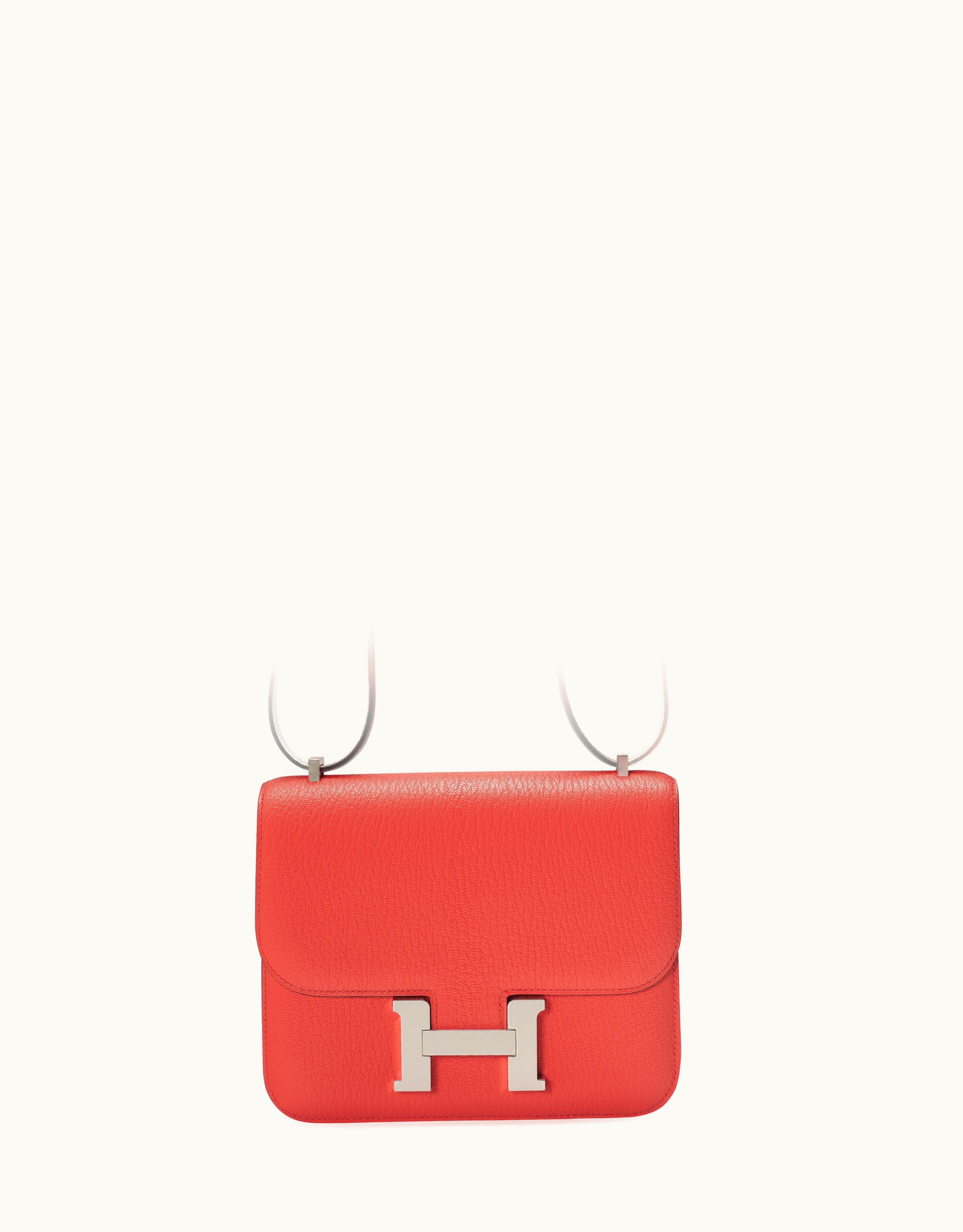 Hermès Constance Micro 14 - Rose Texas - Swift - Palladium (PHW)
