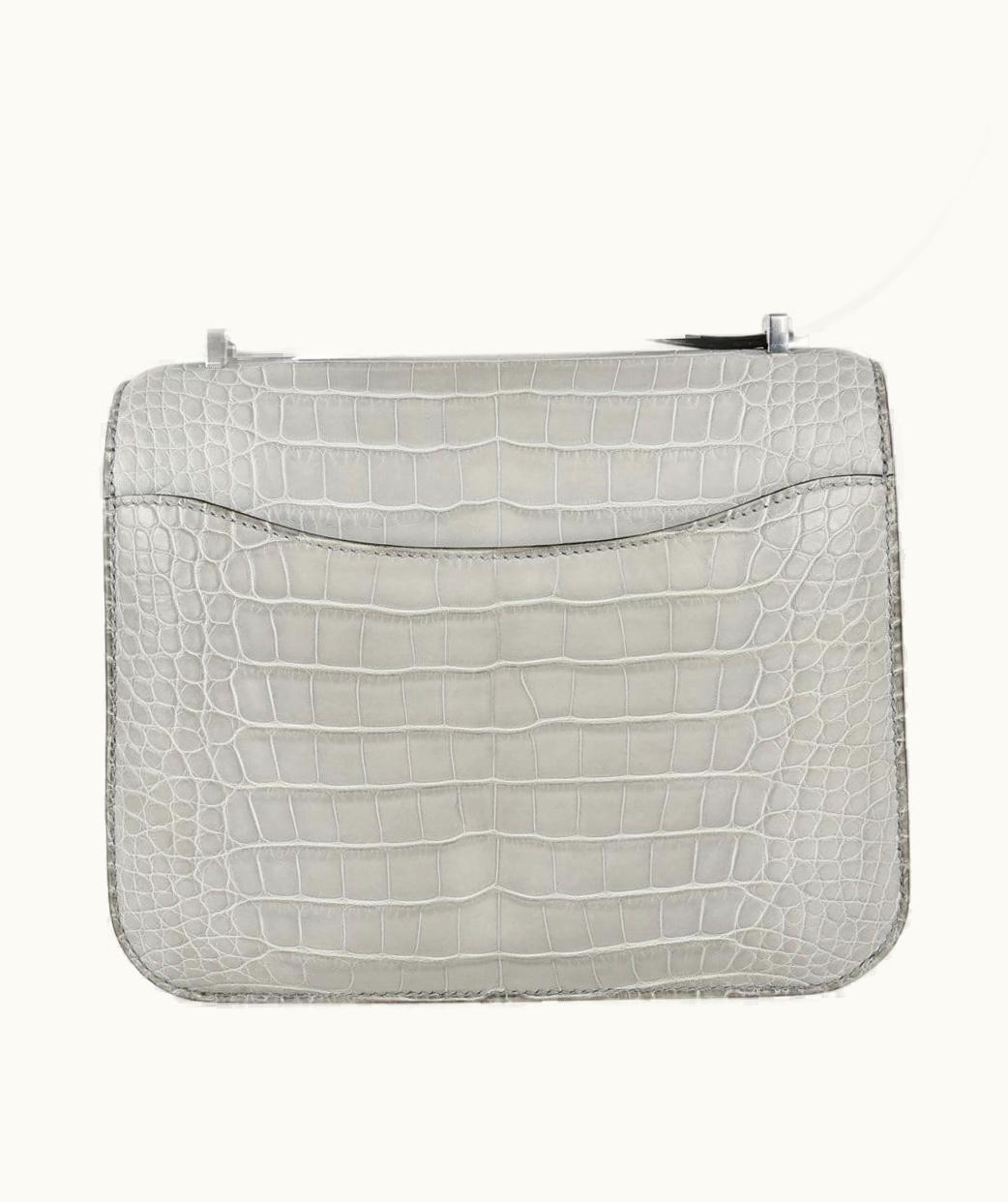 Hermès Constance Micro 14 - Gris Perle - Epsom - Palladium (PHW)
