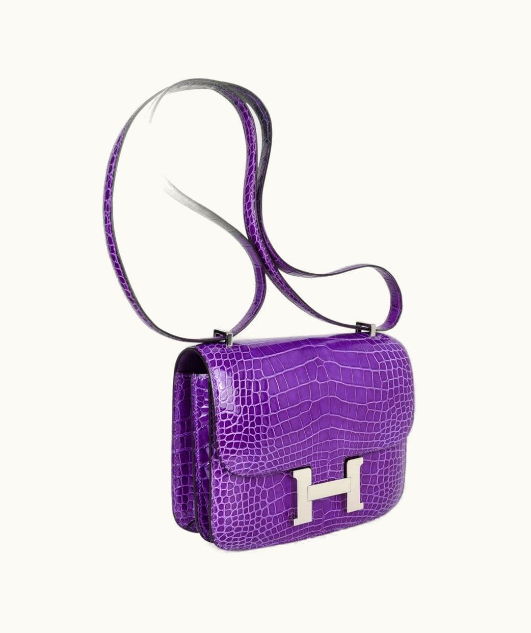 Hermès Constance Micro 14 - Violet - Epsom - Palladium (PHW)