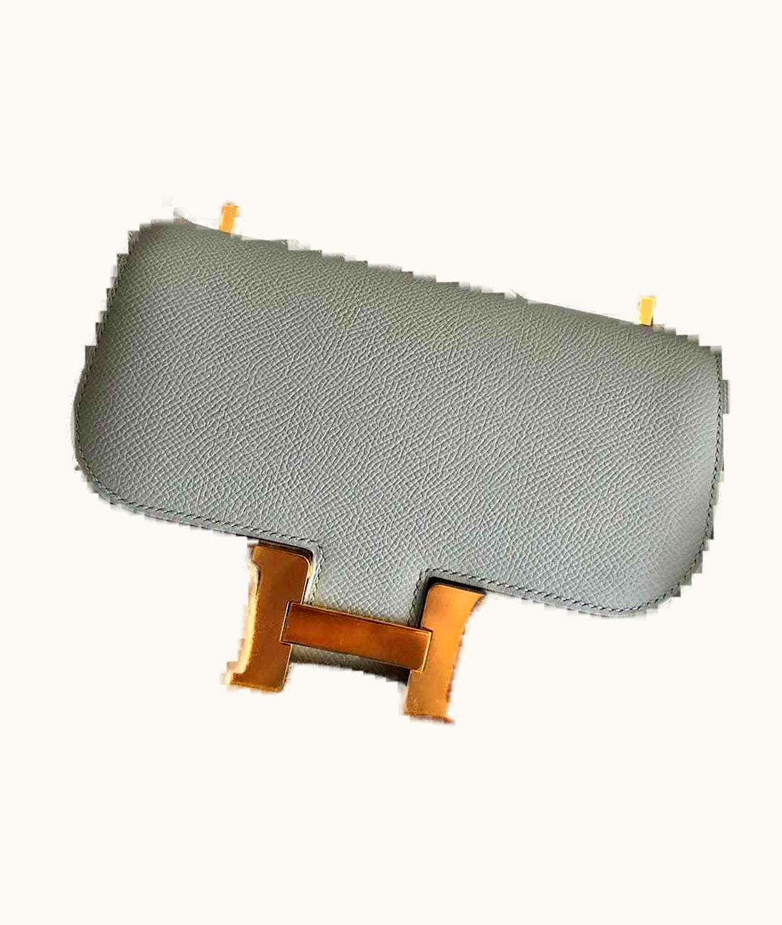 Hermès Constance Mini 18 - Bleu Glacier - Epsom - Gold (GHW)