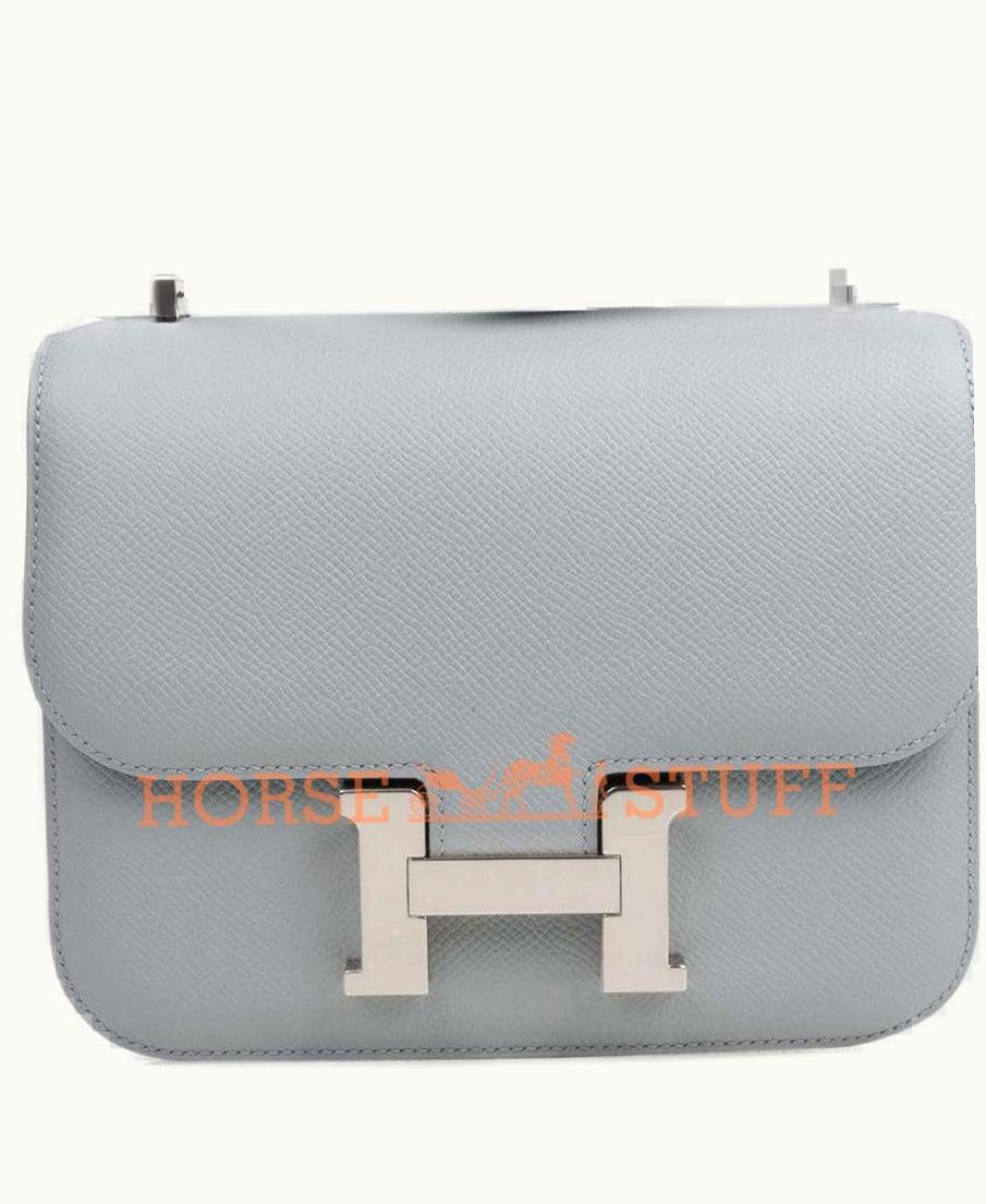 Hermès Constance Mini 18 - Bleu Glacier - Swift - Palladium (PHW)