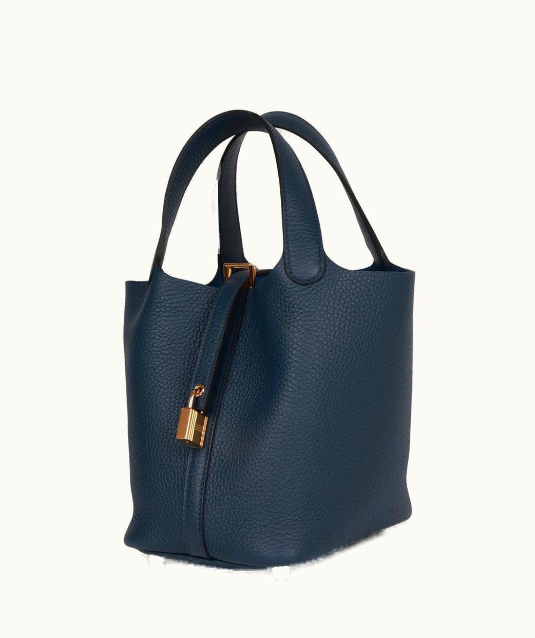 Hermès Constance Mini 18 - Bleu de Prusse - Epsom - Gold (GHW)