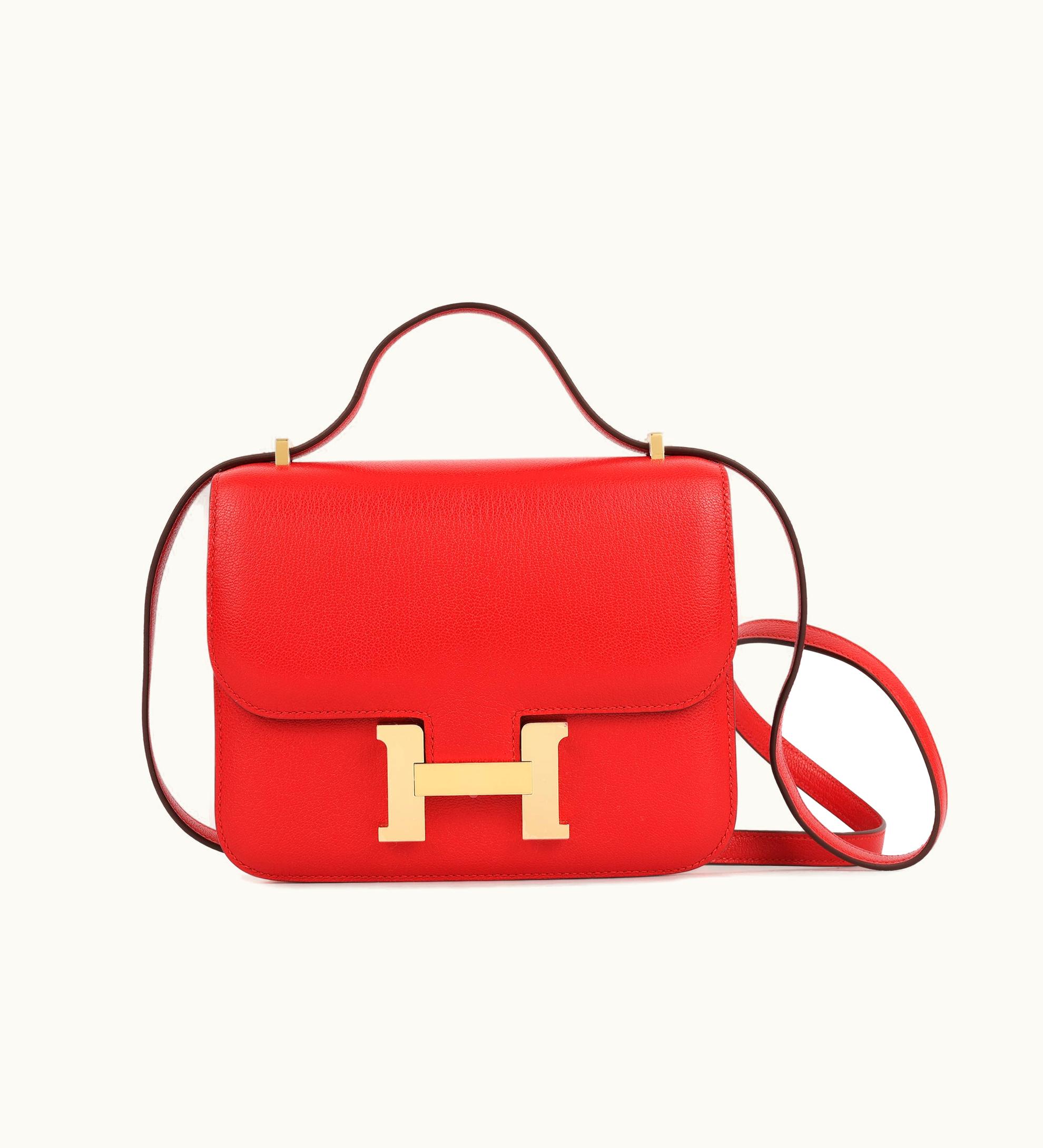 Hermès Constance Mini 18 - Rouge de Coeur - Epsom - Gold (GHW)
