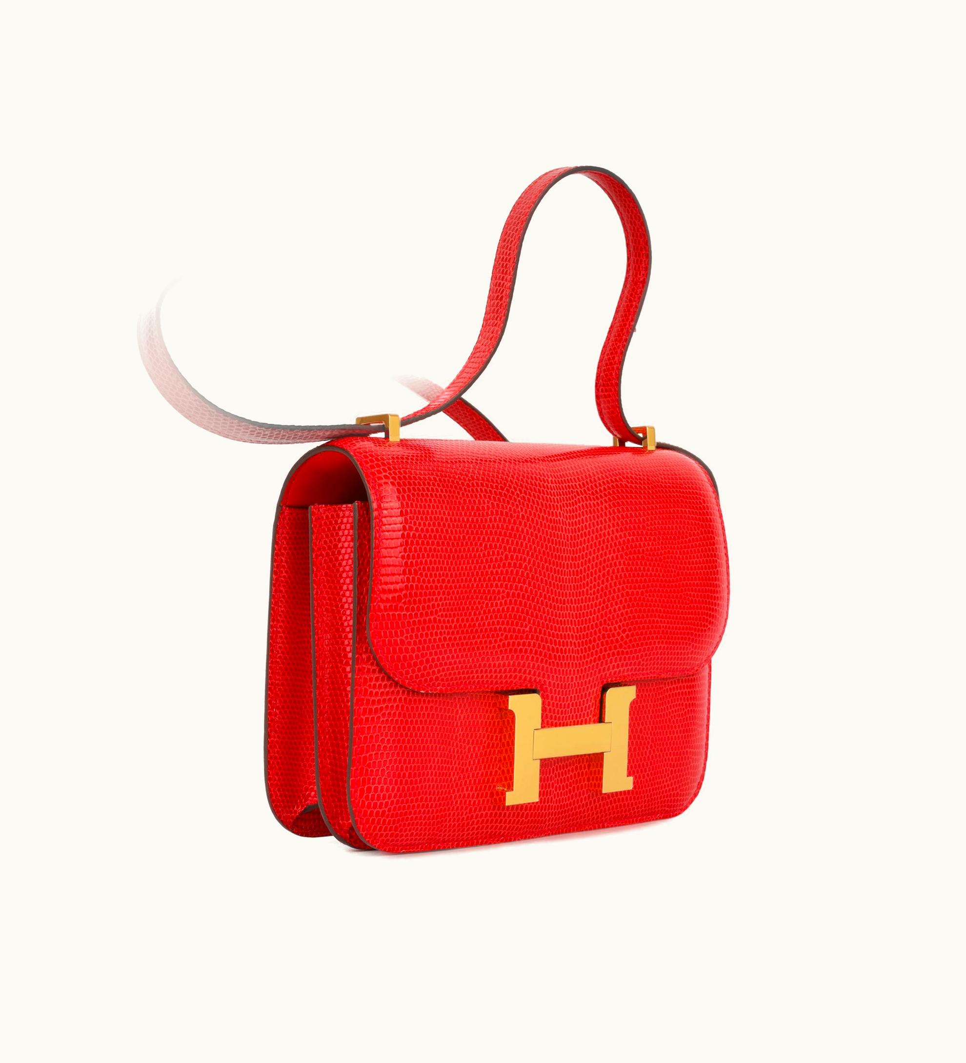 Hermès Constance Mini 18 - Rouge Exotique - Swift - Gold (GHW)
